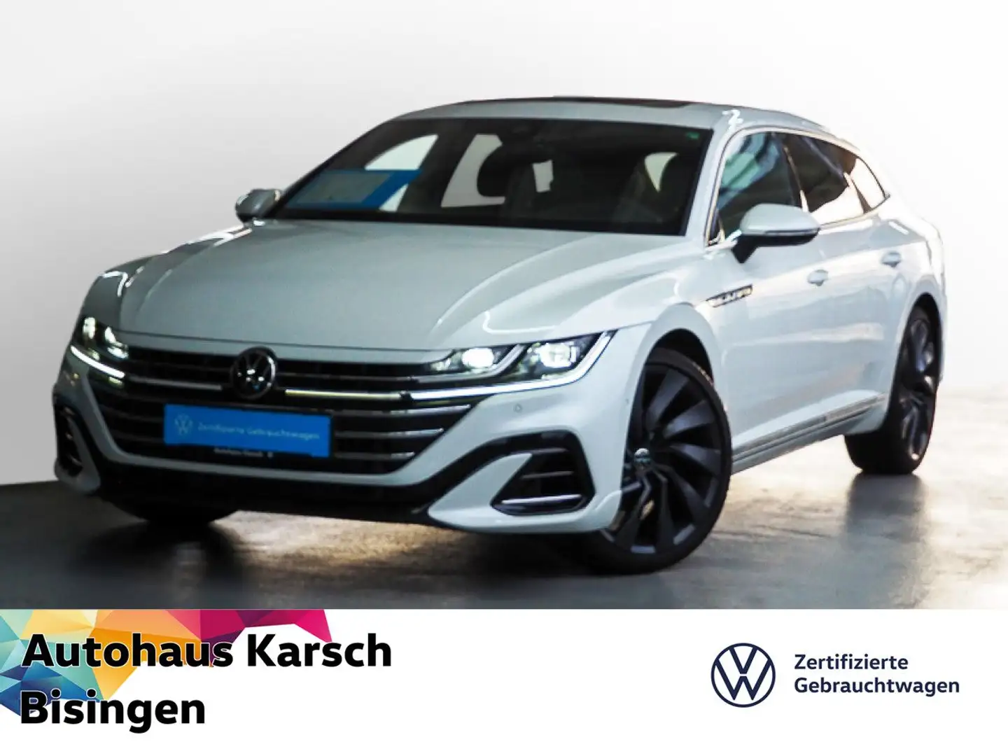 Volkswagen Arteon Shootingbrake 2.0 TDI DSG R-Line 4Mot. AHK, Blanc - 1