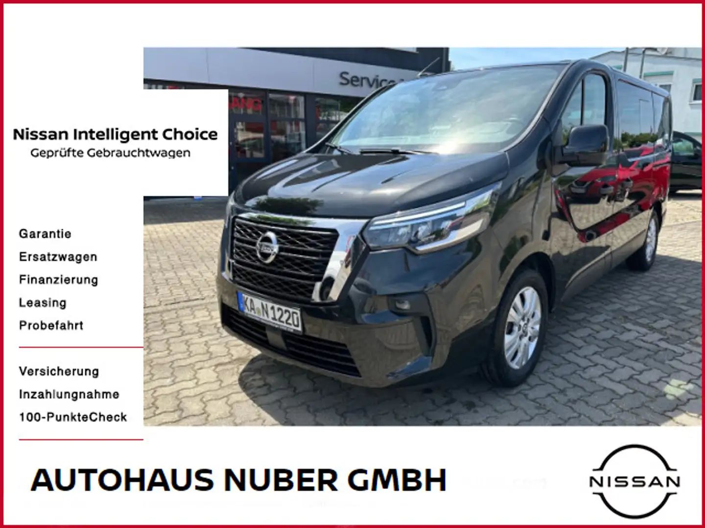 Nissan Primastar 2,0dci 170PS Kombi L1H1 Tekna Automati Zwart - 1