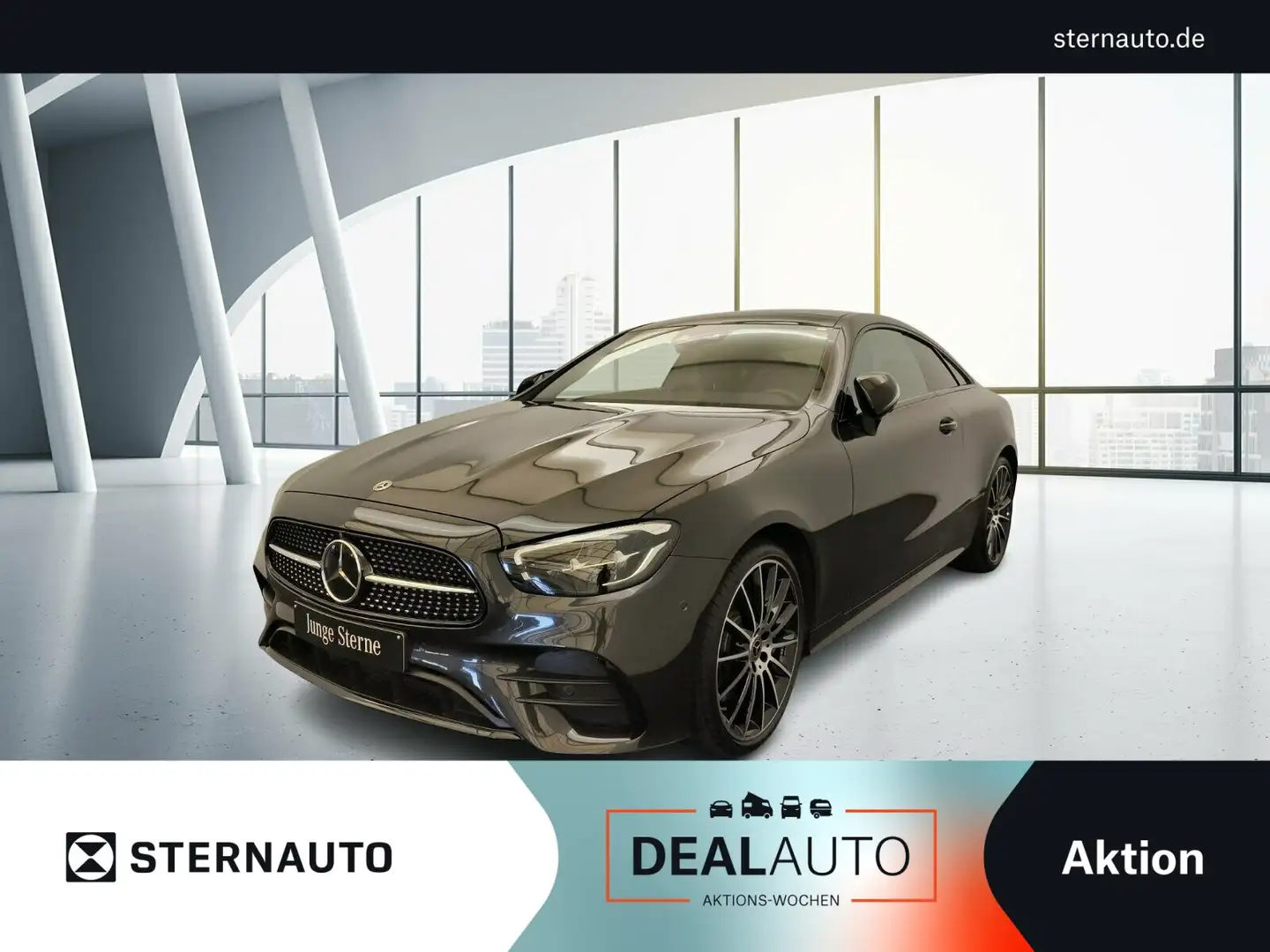 Mercedes-Benz E 400 E 400d 4M Coupé AMG Pano Night 20" Distro 360Cam Grau - 1