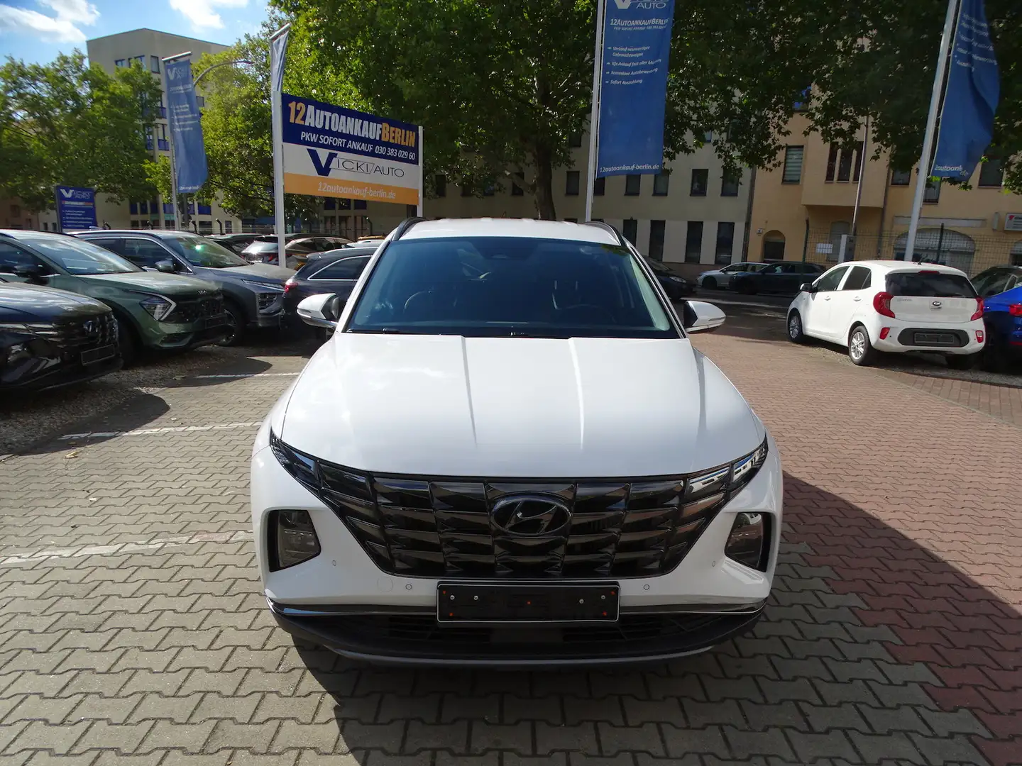 Hyundai TUCSON 1.6 Prime Mild-Hybrid 2WD Automatik Blanc - 2