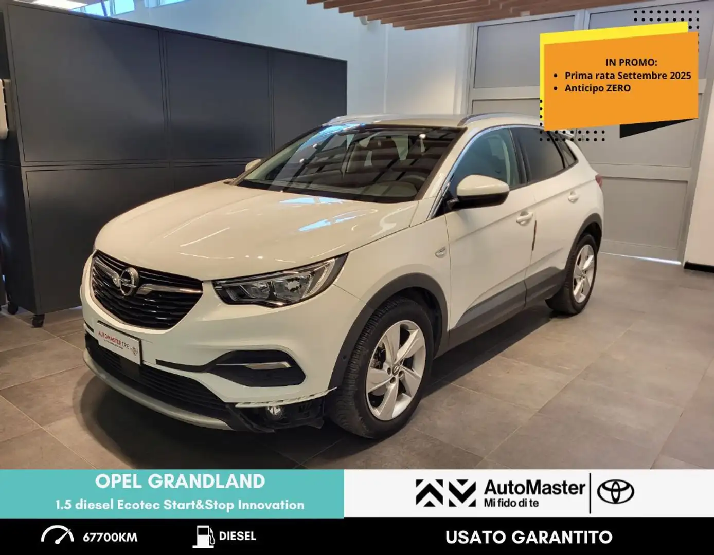 Opel Grandland 1.5 diesel Ecotec Start&Stop Innovation Blanc - 1
