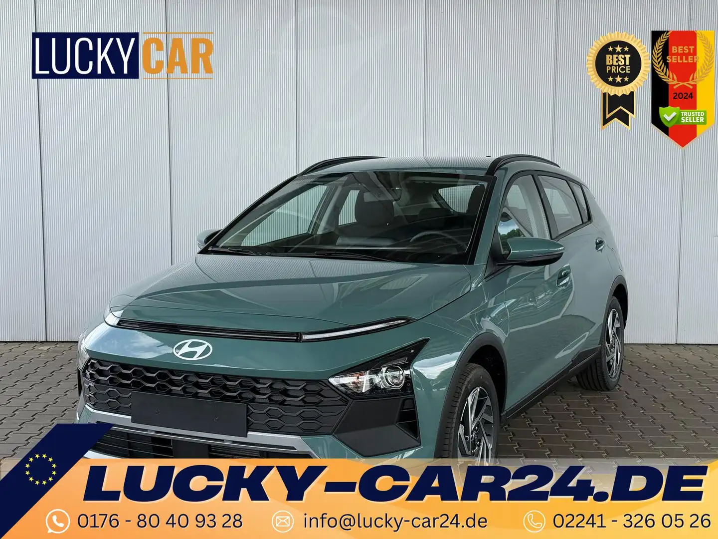 Hyundai BAYON 1,2 MPI Wave 5MT + Sitz & Lenkr. Heiz / Navi PD... Grün - 1