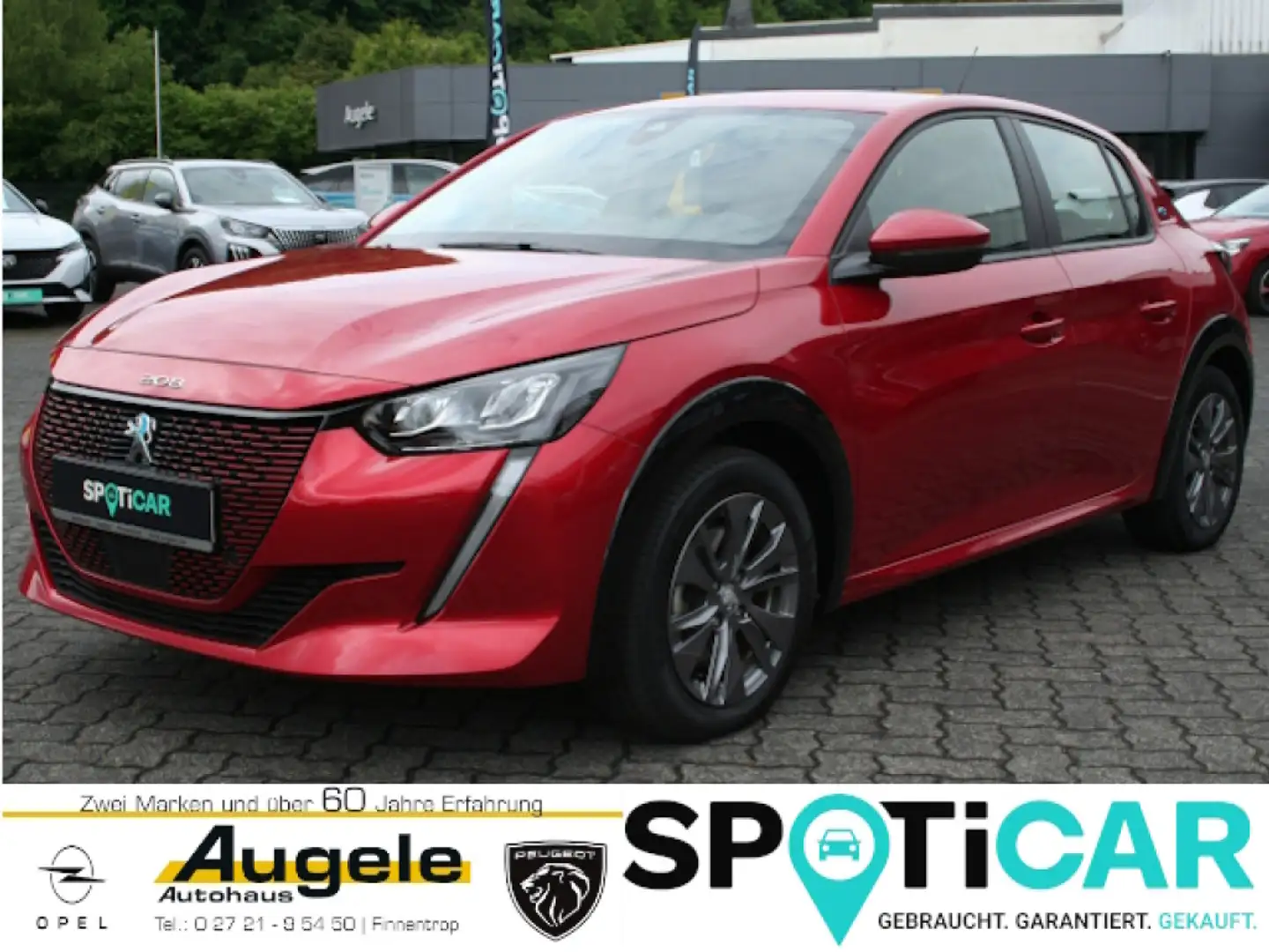 Peugeot e-208 Active-Pack 136PS, SOH100%, Sitzheizung, Klimaat. Roşu - 1
