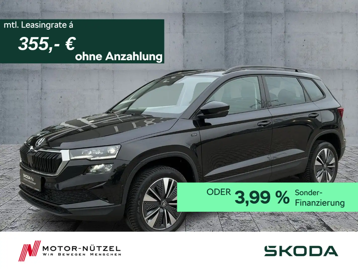 Skoda Karoq 1.5 TSI DSG TOUR MATRIX+NAVI+AHK+PANO+360° Schwarz - 1
