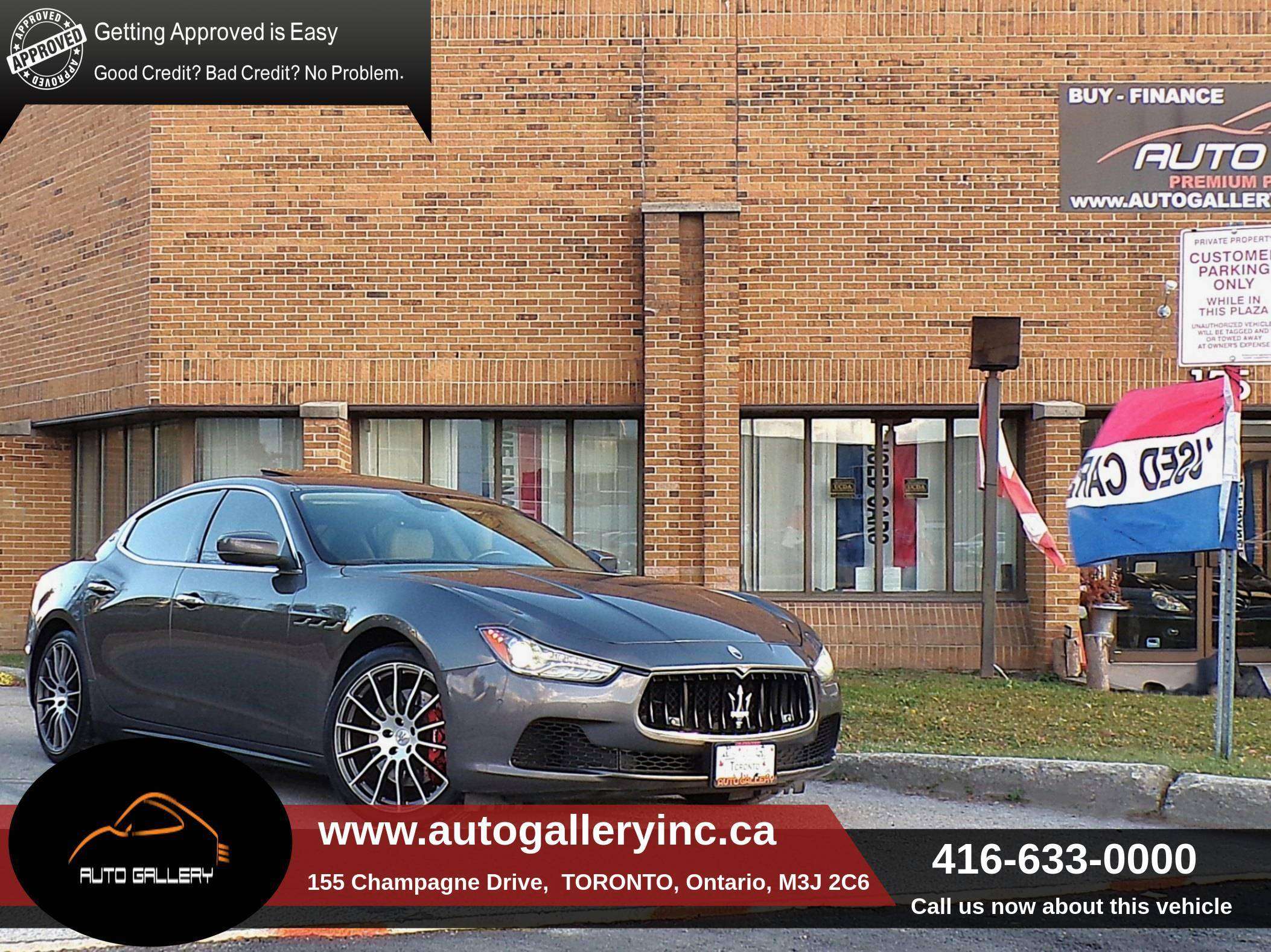 2017 Maserati Ghibli SQ4|BSA|NAVI|CAMERA|SUNROOF|H/C SEATS|H. STEERING