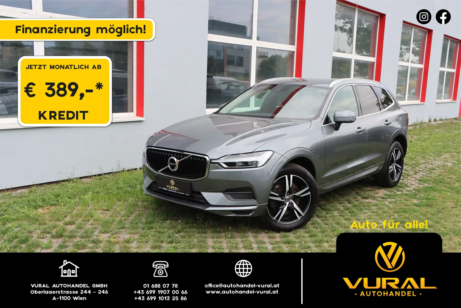 Volvo XC60 B4 Momentum Pro AWD Geartronic | 1.Besitzer | RFK| Grau - 1