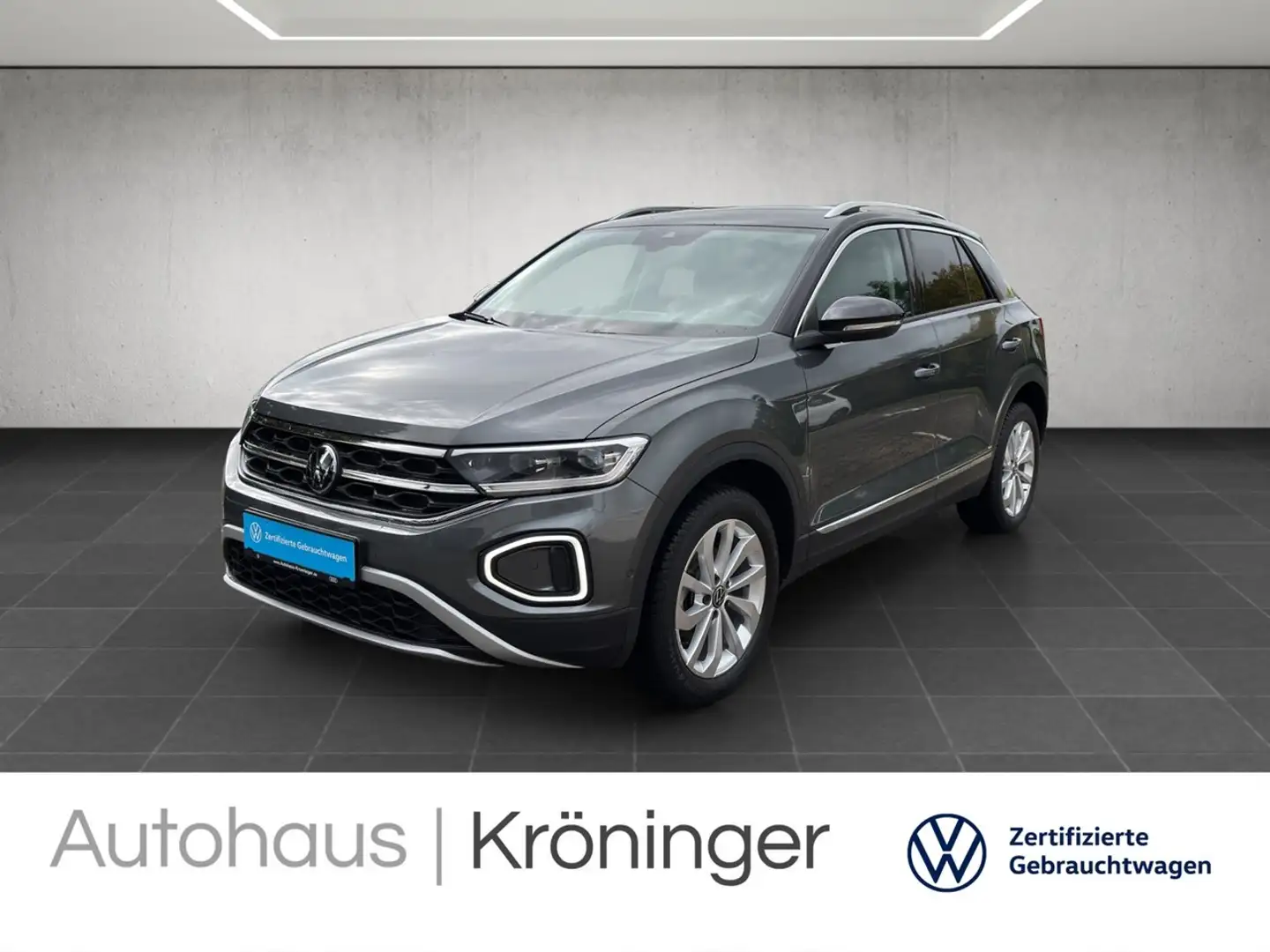 Volkswagen T-Roc 1.5 TSI DSG Style AHK ACC Klima SHZ Grau - 1