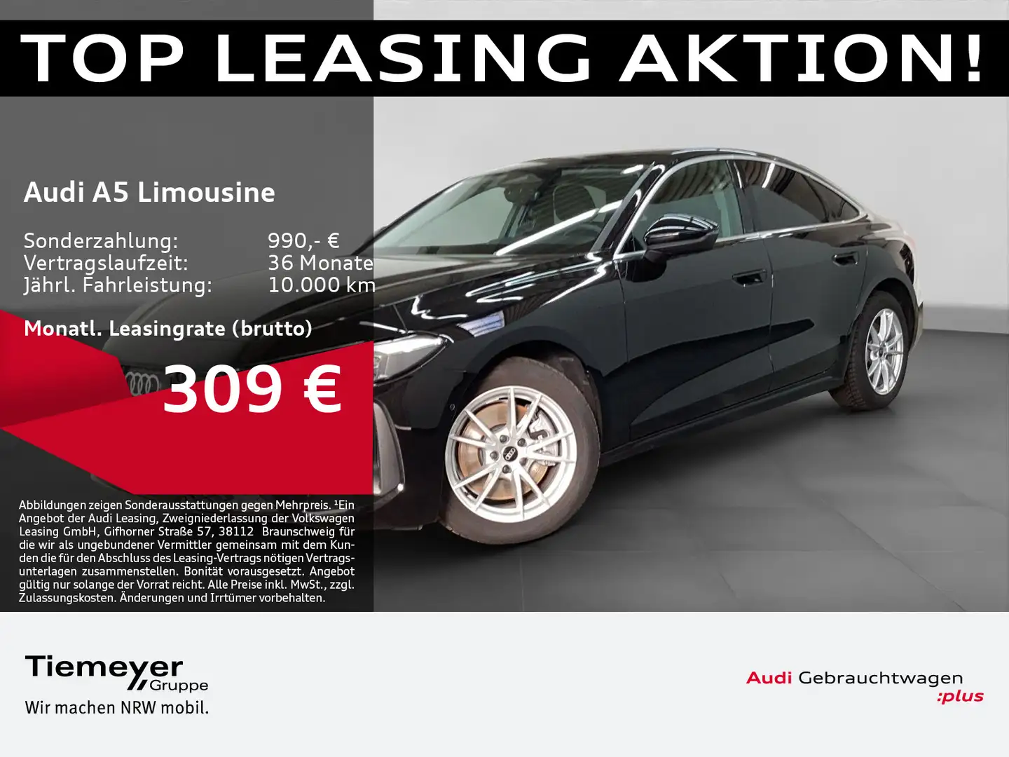 Audi A5 TDI LEDER NAVI KAMERA ASSIST Schwarz - 1