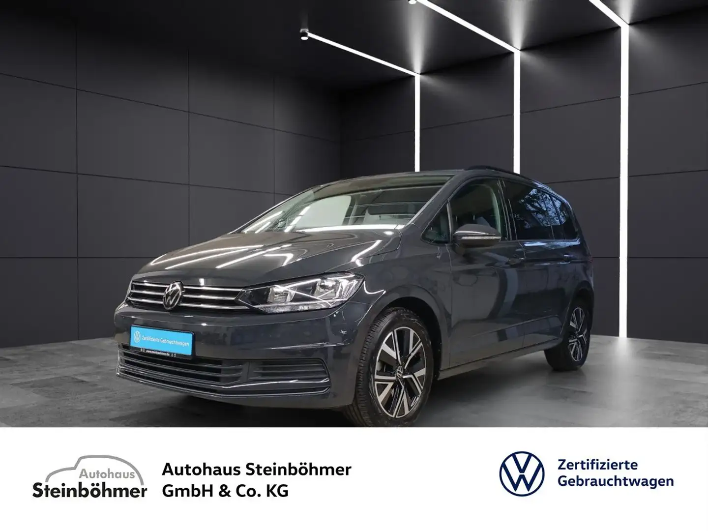 Volkswagen Touran Comfortline 1.5TSI Navi AHK 17 Zoll Klima Gris - 1