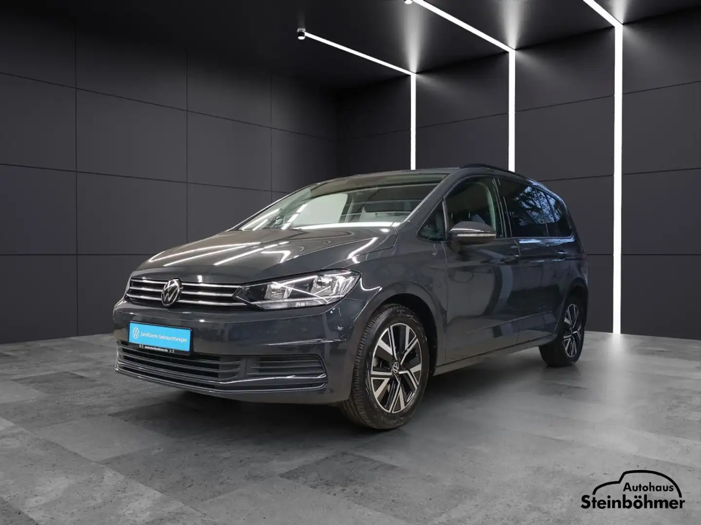 Volkswagen Touran Comfortline 1.5TSI Navi AHK 17 Zoll Klima Gris - 2
