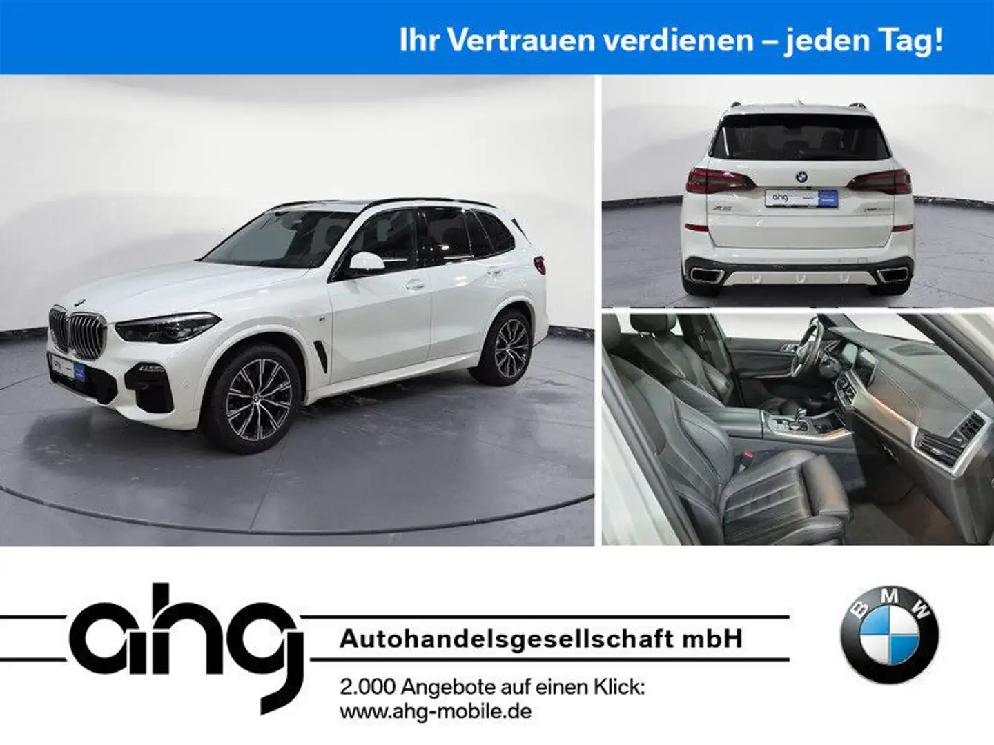 BMW X5 xDrive30d M Sportpaket Sport Aut. Panorama Weiß - 1