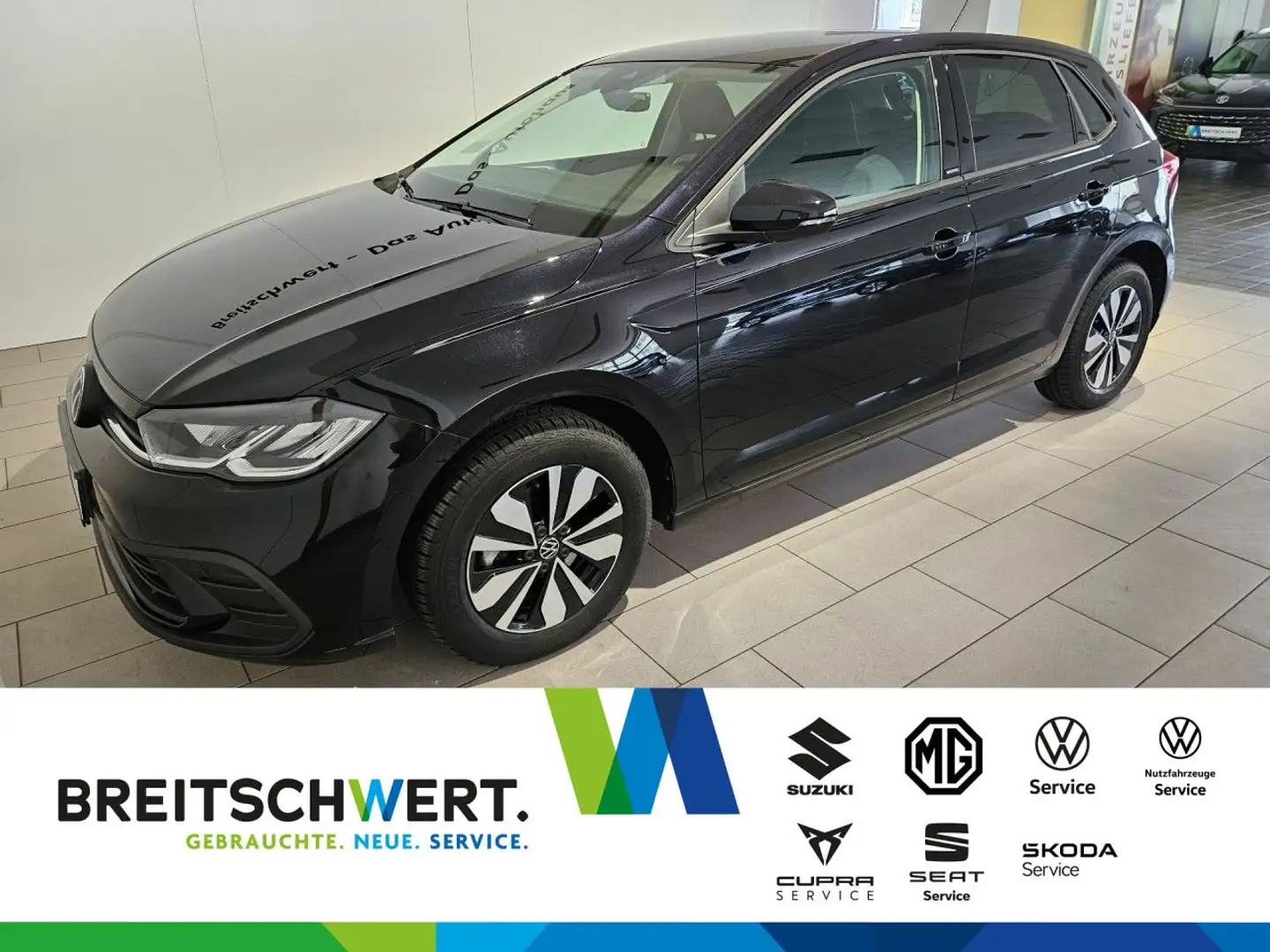 Volkswagen Polo 1.0 TSI Move DSG AHK LED ACC RFK Navi GJR Schwarz - 1