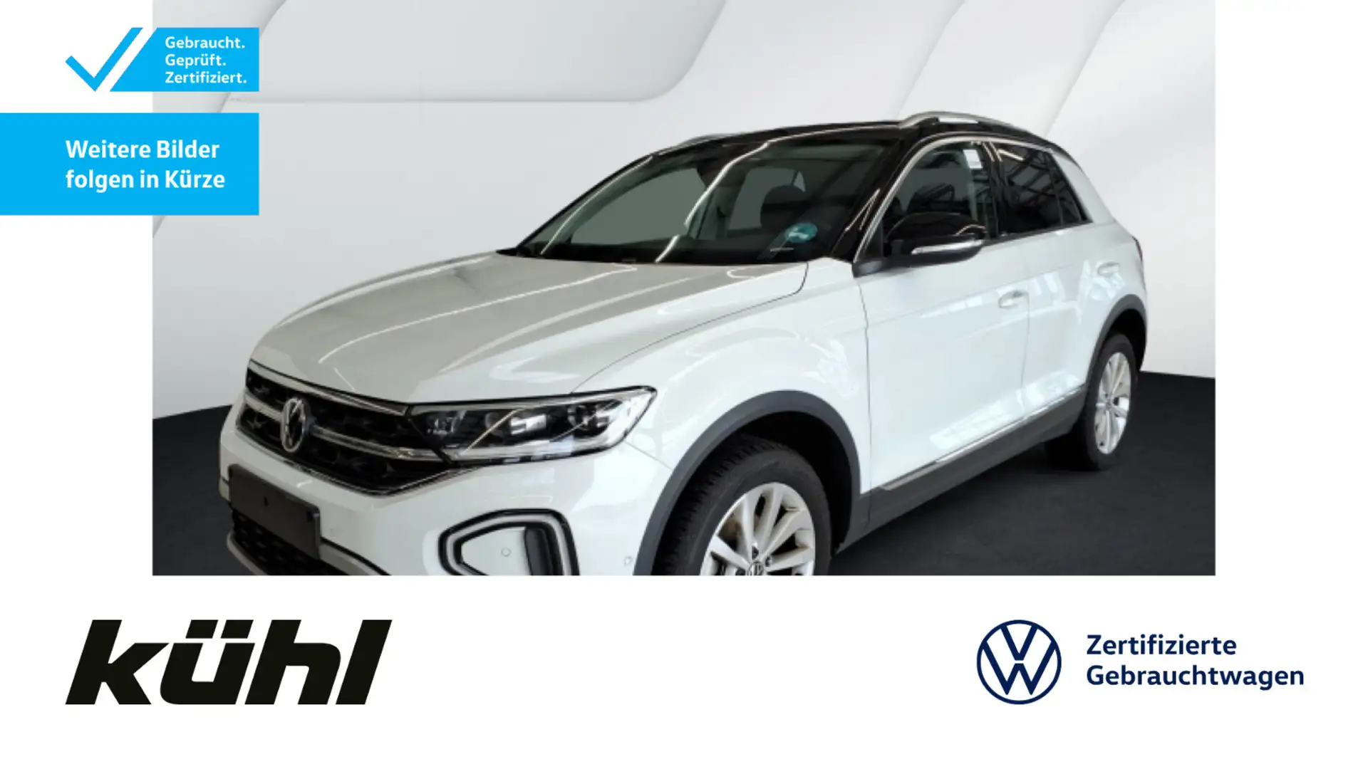 Volkswagen T-Roc 1.5 TSI DSG Style LED ACC App Navi AHK Weiß - 1