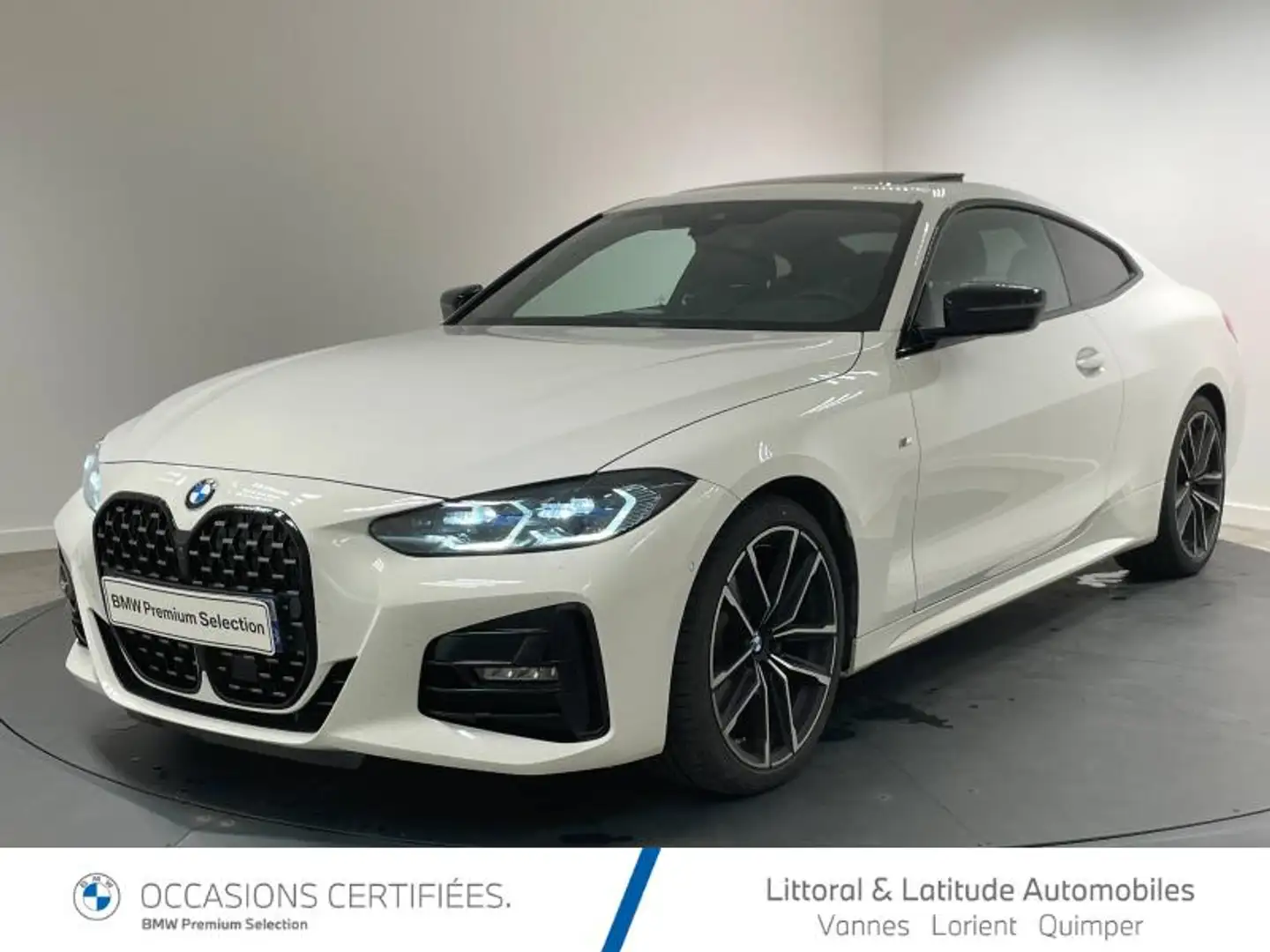 BMW 420 420dA xDrive 190ch M Sport Blanc - 1