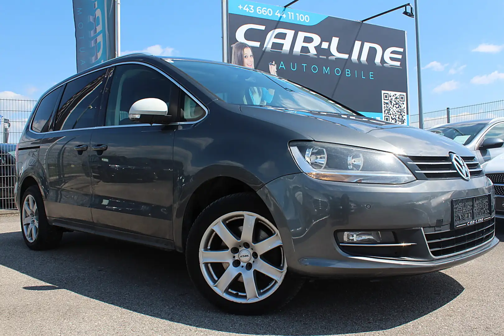 Volkswagen Sharan 2,0 Tdi Anhänger, Navi, Leder.... Grau - 1