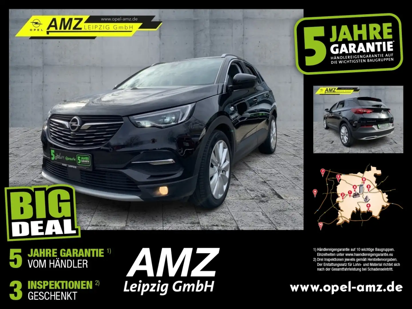 Opel Grandland 2.0 D Ultimate *Hoher Einstieg* Noir - 1