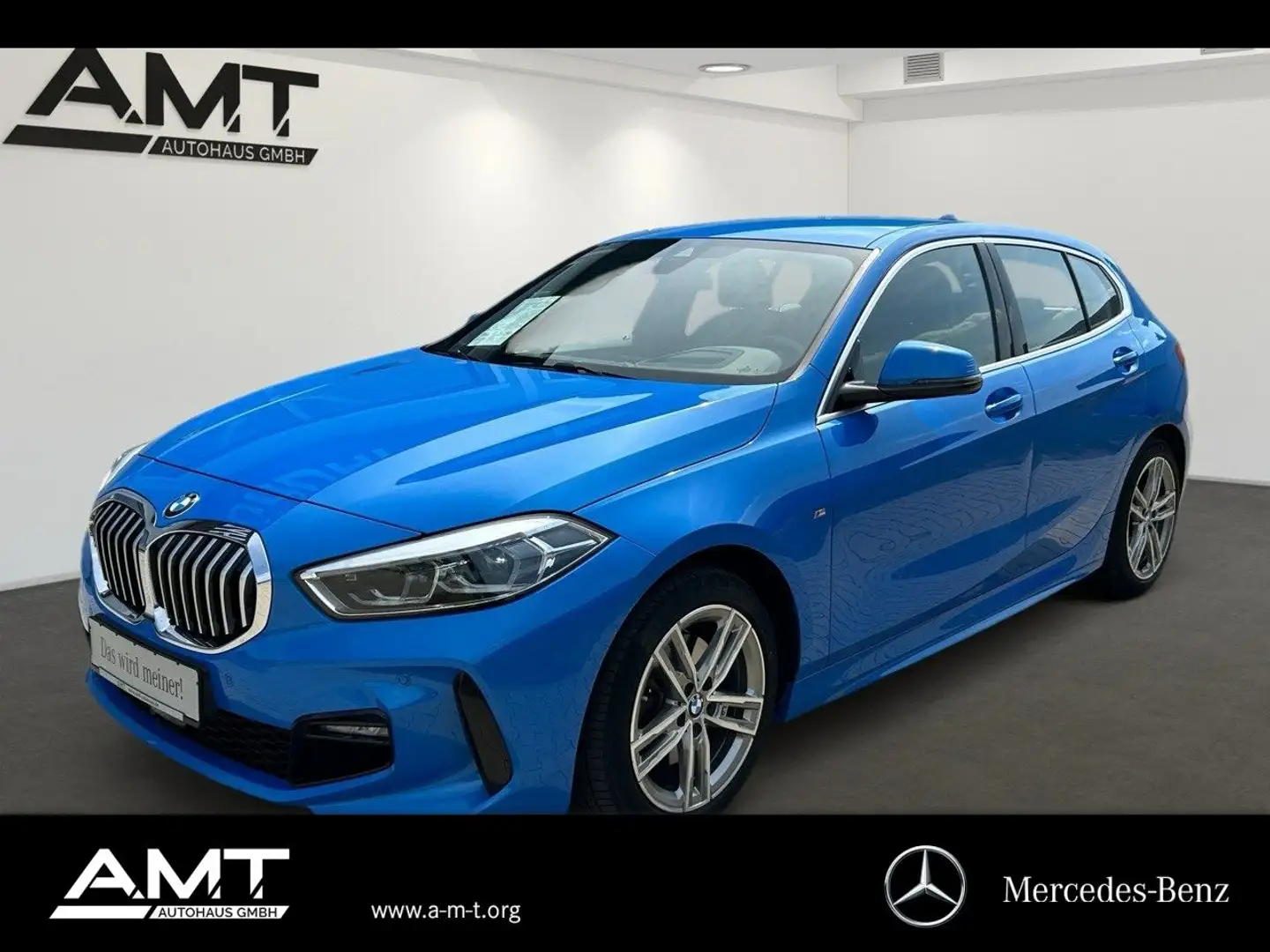 BMW 118 1er - 118d M Sport (EURO 6d) Klima/LED/Sitzhzg. Blau - 1