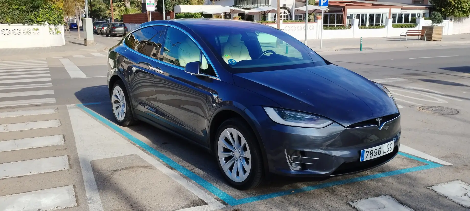 Tesla Model X Long range plus 100 kw Grey - 1