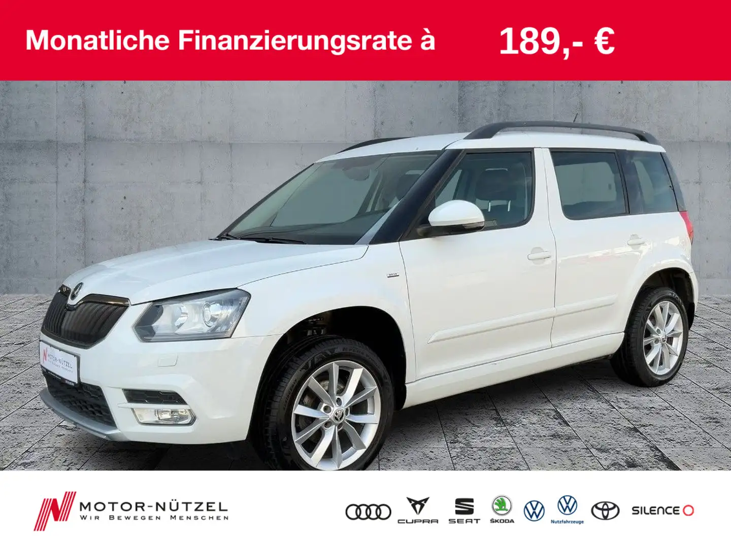 Skoda Yeti 1.2 TSI DRIVE BI-XEN+SHZ+GRA+DAB+NSW+17" Weiß - 1