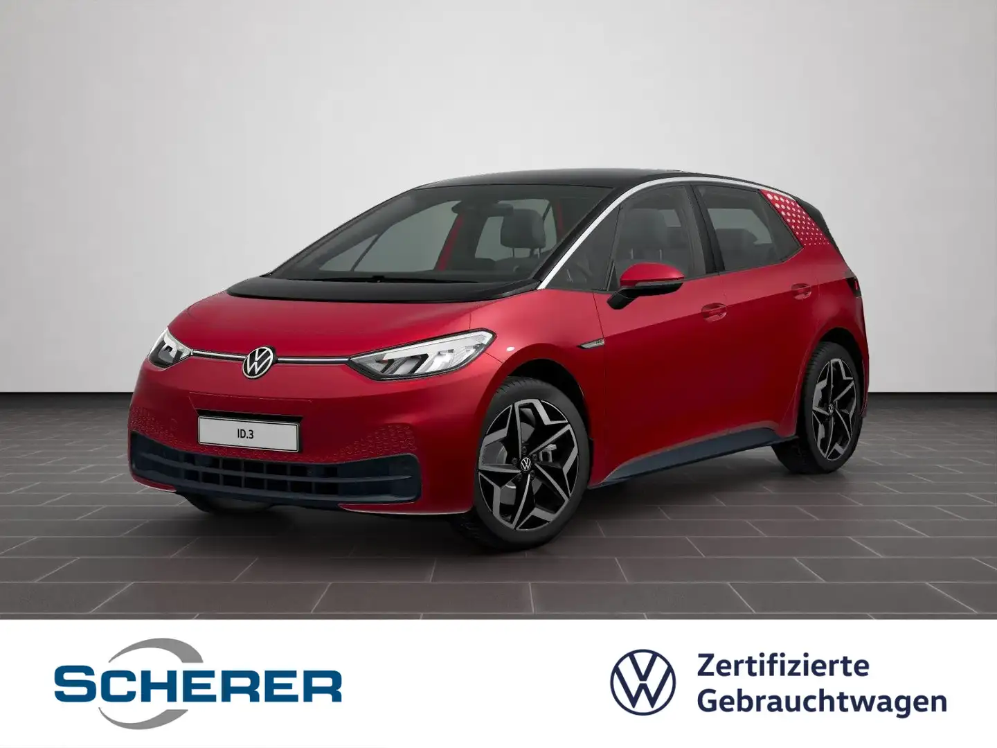 Volkswagen ID.3 Pro Performance 58 kWh | 19" in Schwarz mit Rot - 1