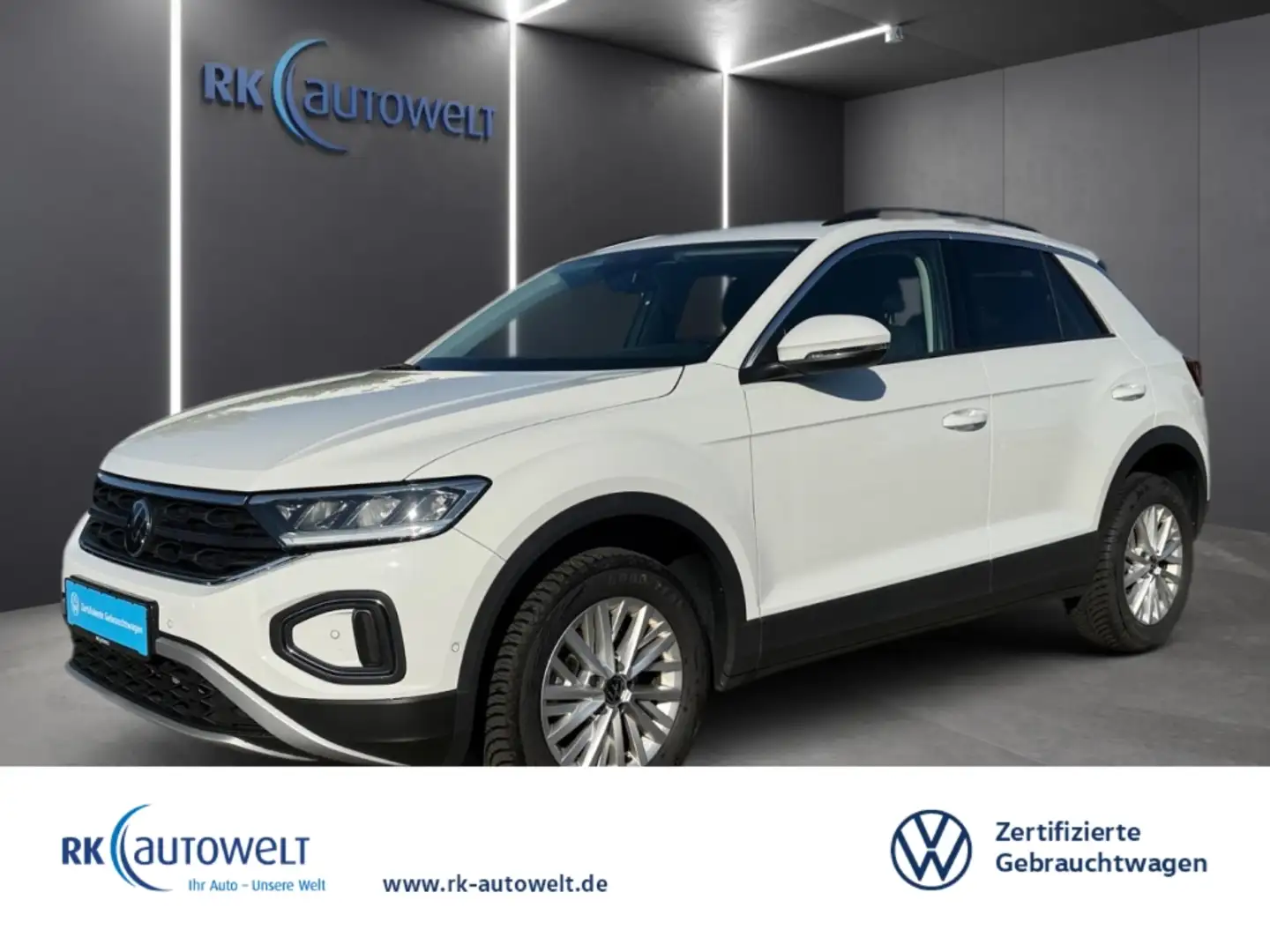 Volkswagen T-Roc 1.0 TSI Life Navi Apple CarPlay DAB+ Weiß - 1