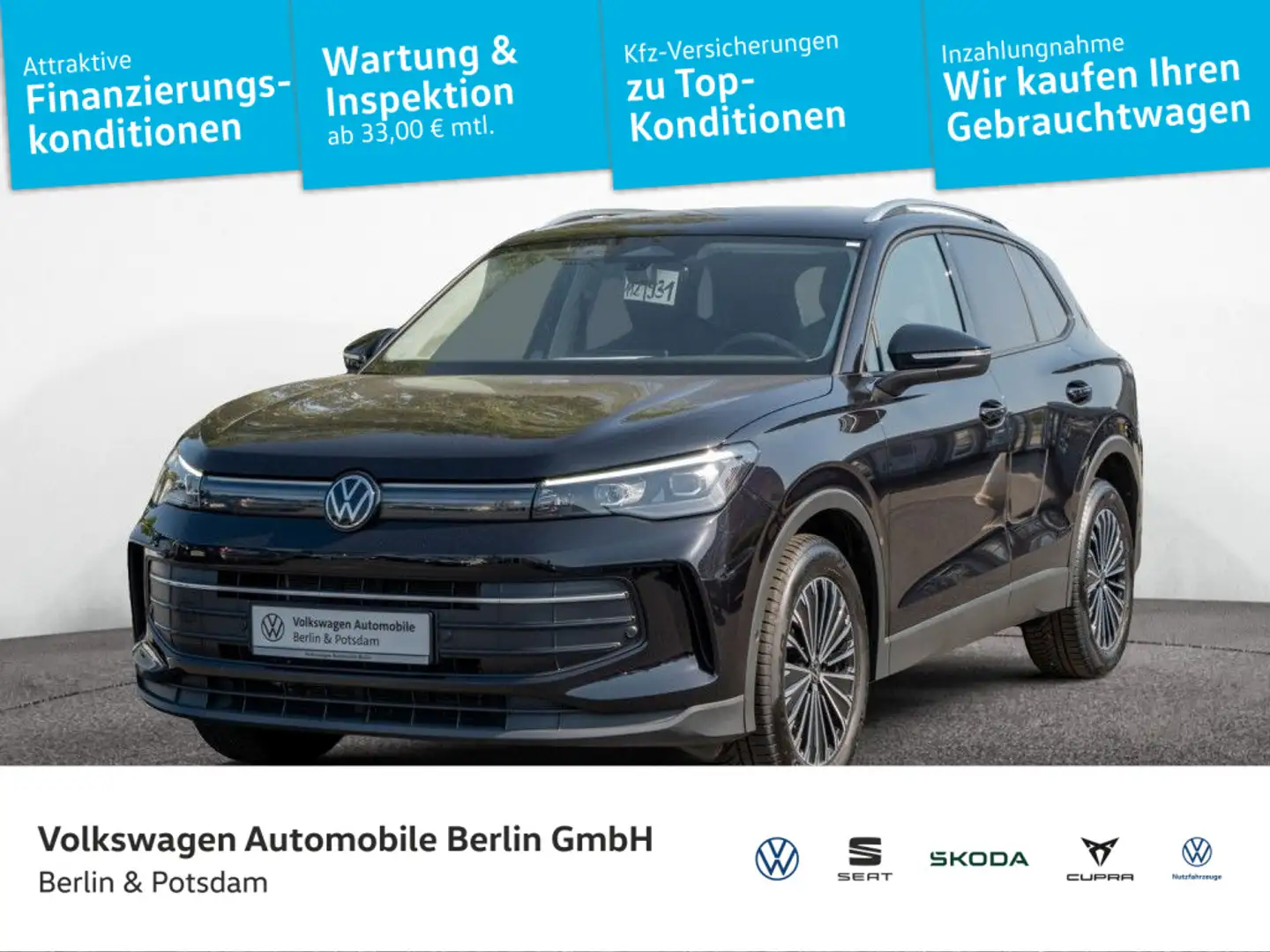 Volkswagen Tiguan 2.0 TDI DSG Navi Kamera AHK LED SHZ Schwarz - 1