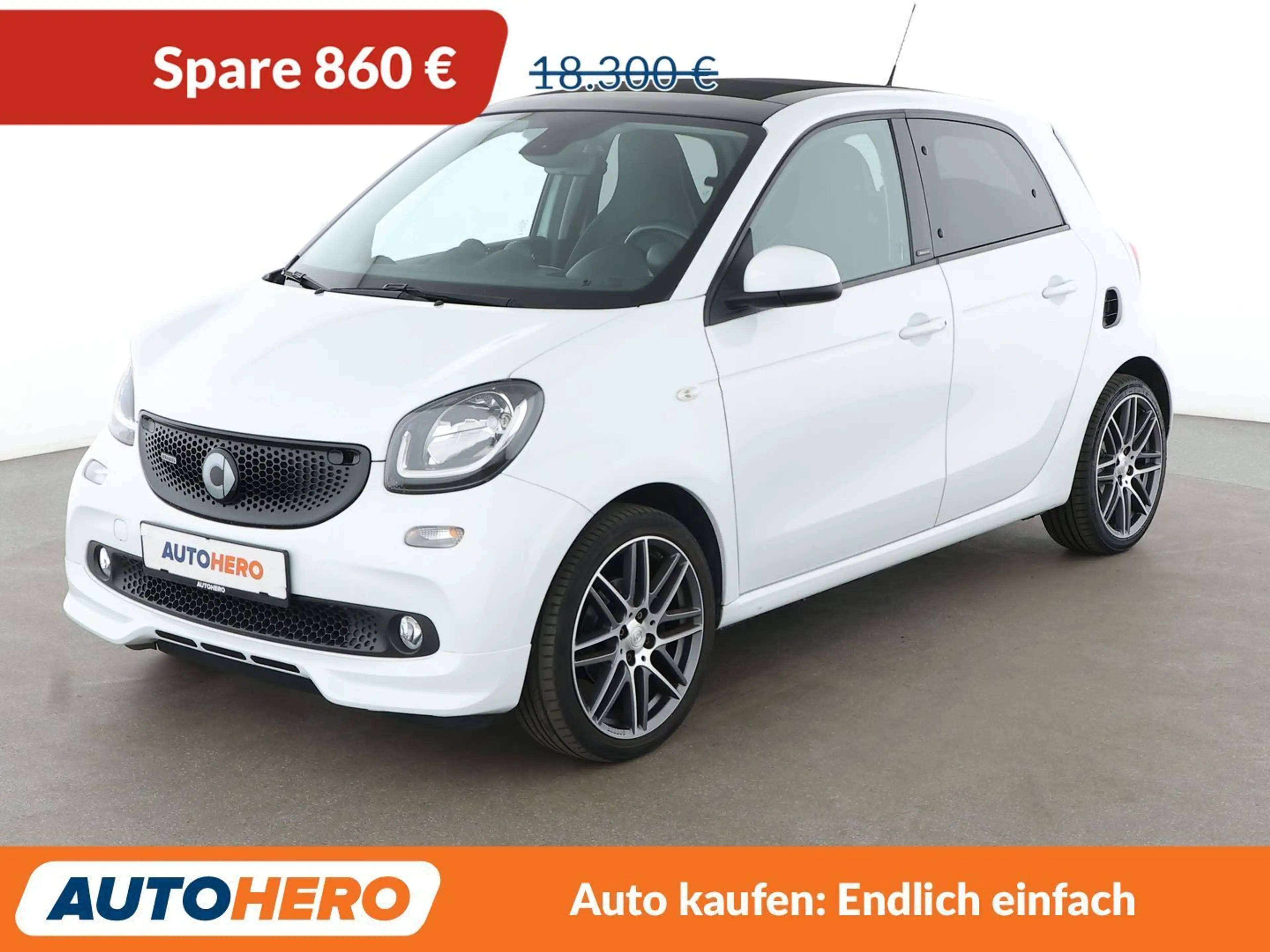 smart forFour 0.9 Turbo Brabus Aut.*NAVI*TEMPO*SHZ*