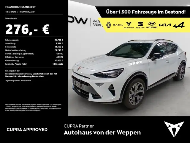 Cupra Formentor 1.5 eTSI WinterPaket Klima Navi Einparkhilfe