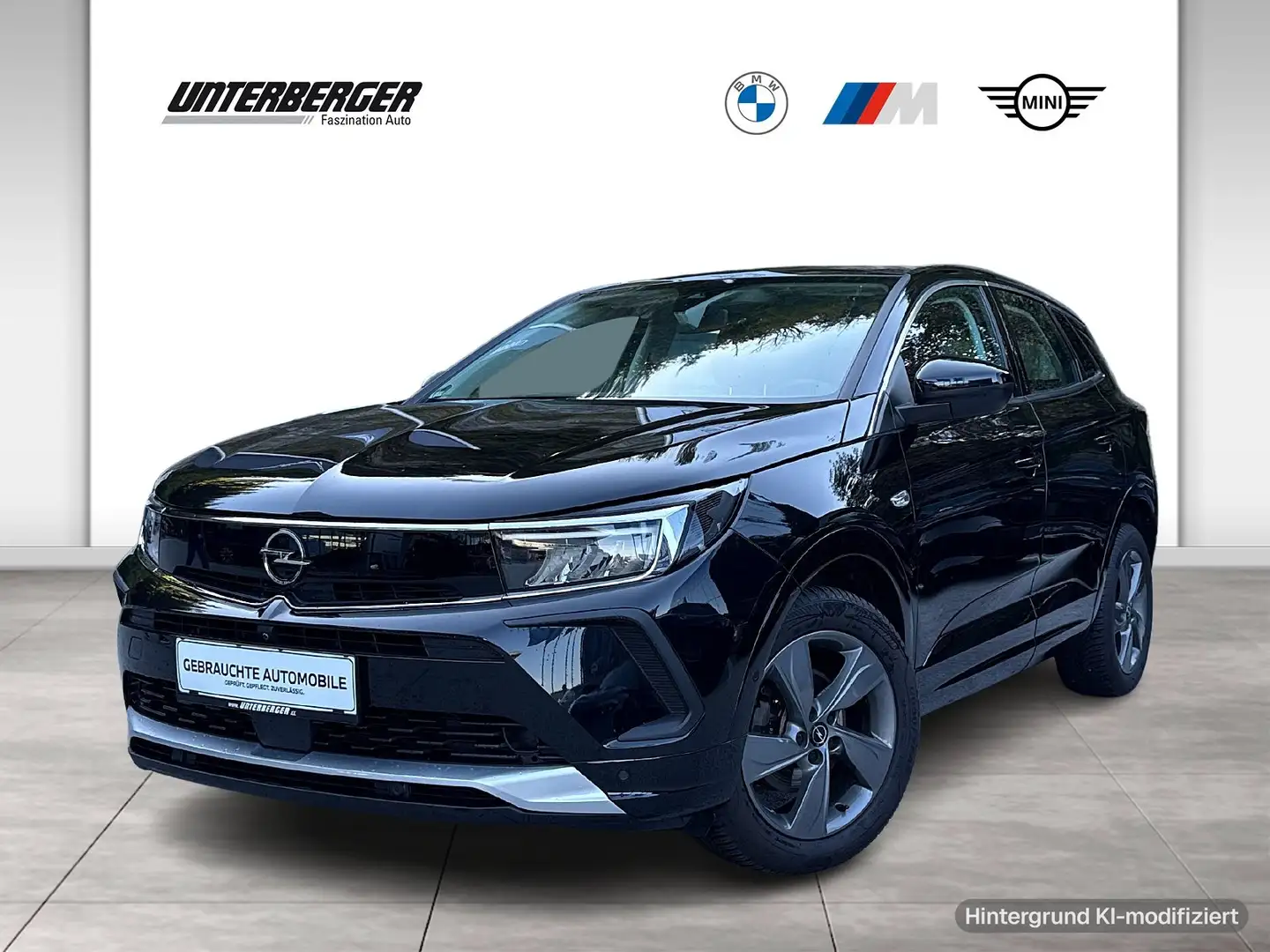 Opel Grandland 1.2 Turbo Enjoy Klimaaut. Schwarz - 1