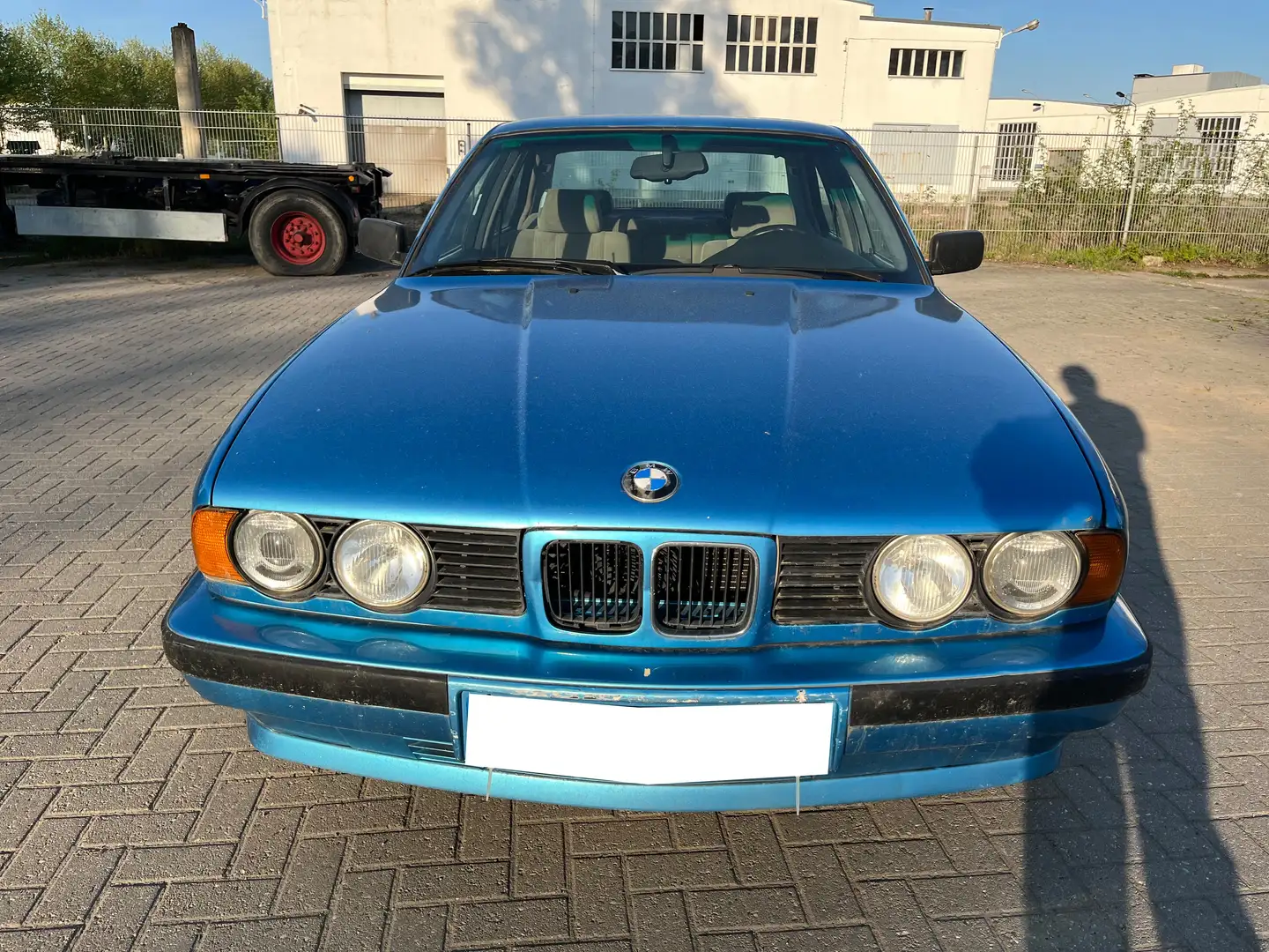 BMW 525 525td E34 orig. 158.071 km KLIMA rostfr. Oldtimer Albastru - 2
