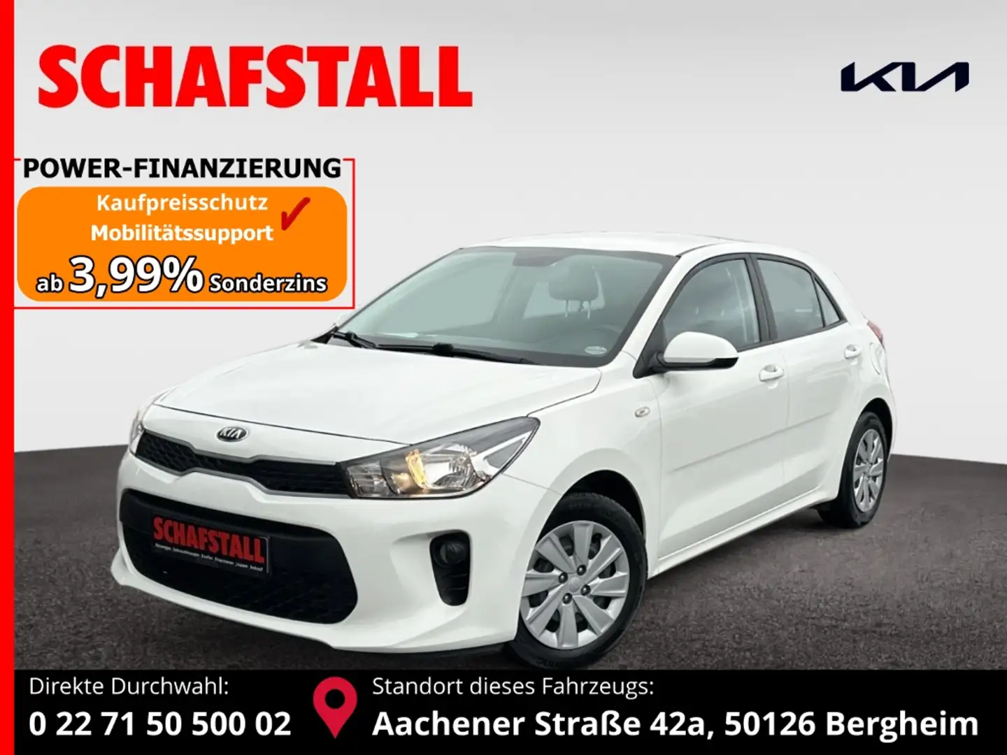 Kia Rio 1.2 Edition wenig KM Klima Radio PDC Freisprechanl Wit - 1
