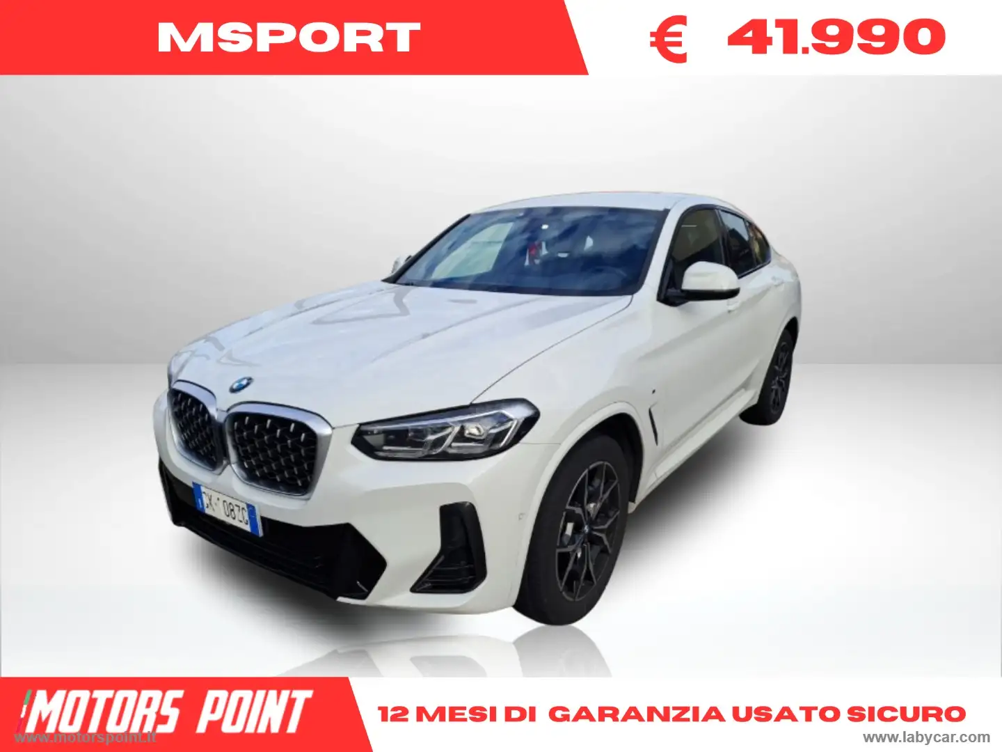 BMW X4 xDrive20d 48V Msport Bianco - 1