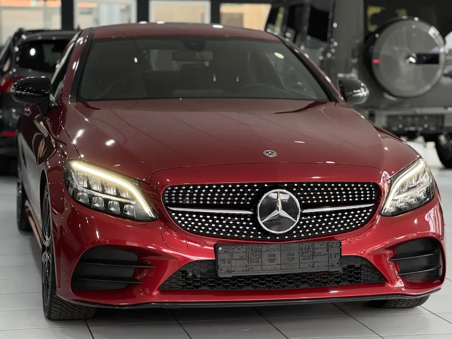 Mercedes-Benz C 200 *AMG-LINE*COUPÉ*BURM*R-CAM*DISTR*19Z*NAVI* Rot - 2