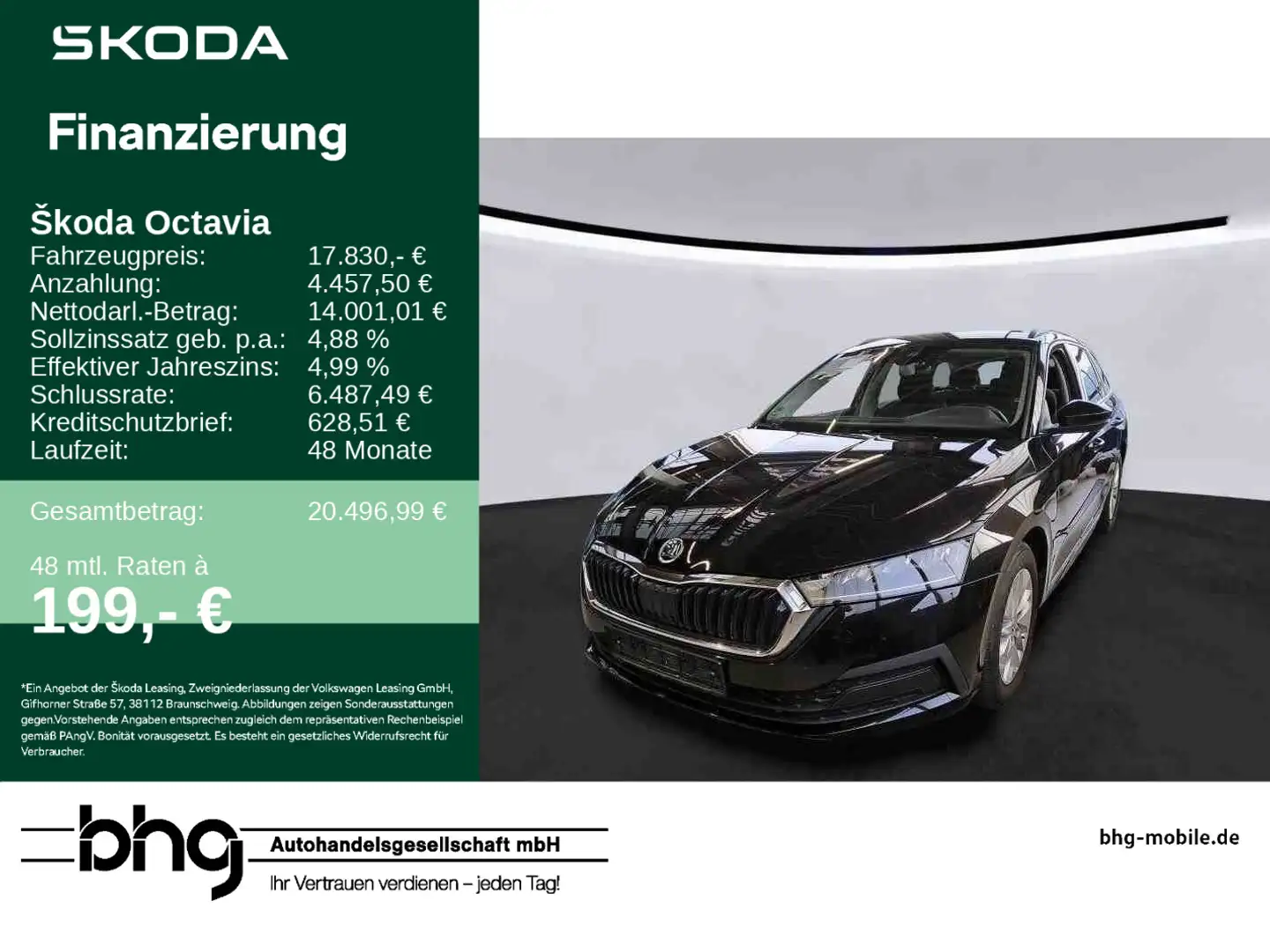 Skoda Octavia OCTAVIA COMBI Active 1,0l TSI Schwarz - 1