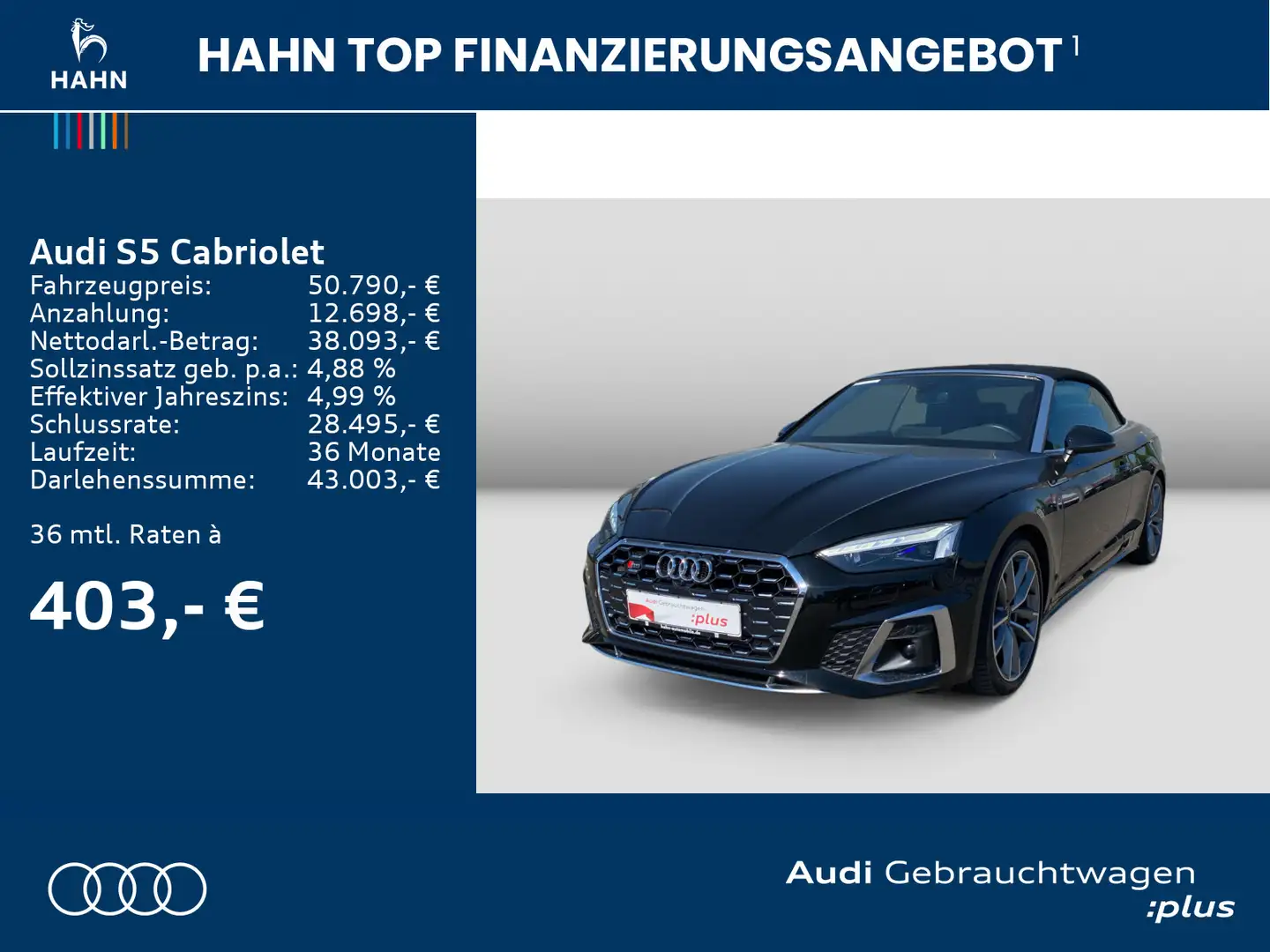 Audi S5 3.0TFSI qua S-Trc Virtual 360° Matr Schwarz - 2