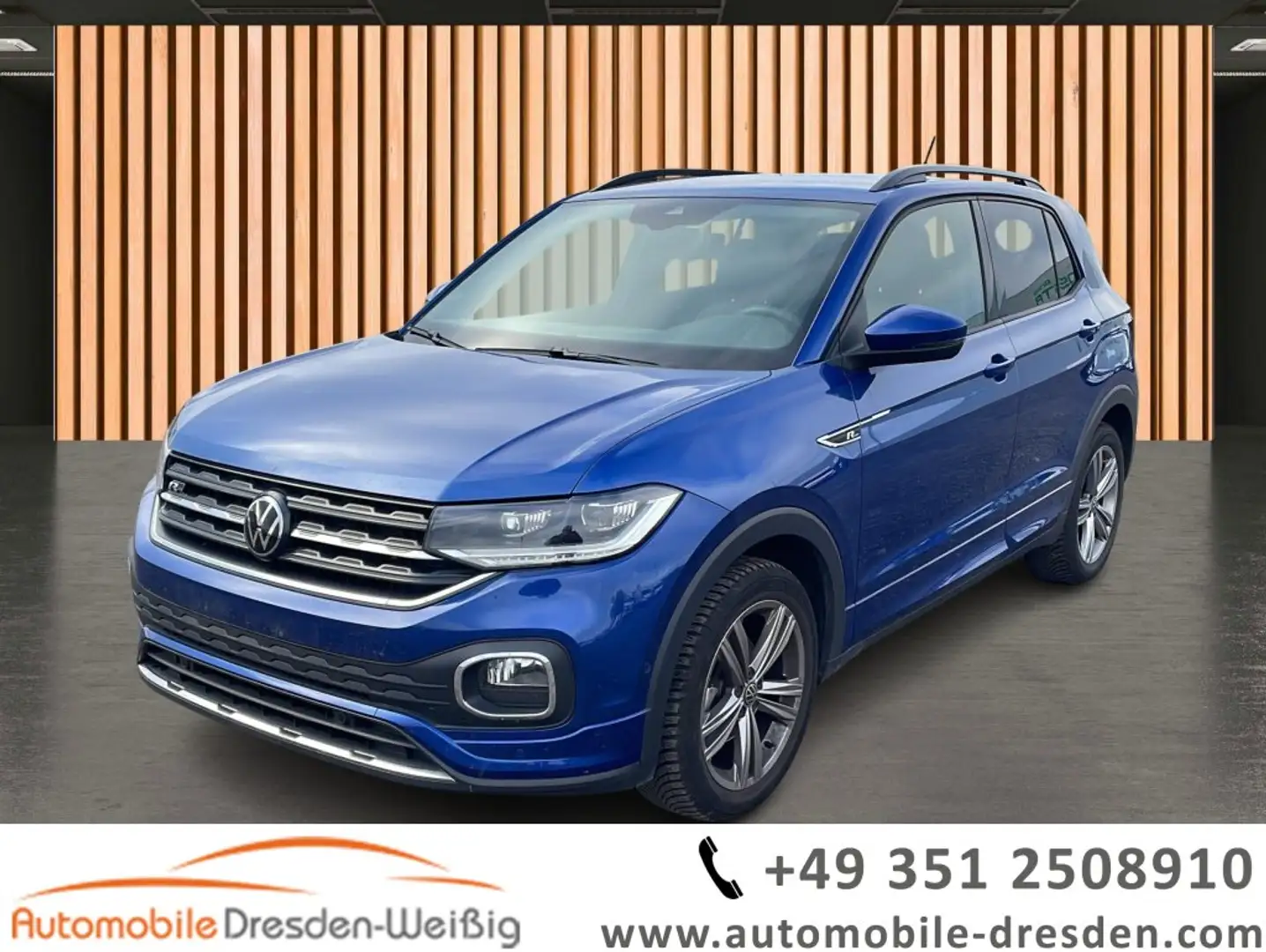Volkswagen T-Cross 1.0 TSI DSG R-Line*Navi*ACC*Kamera*LED* Blau - 1