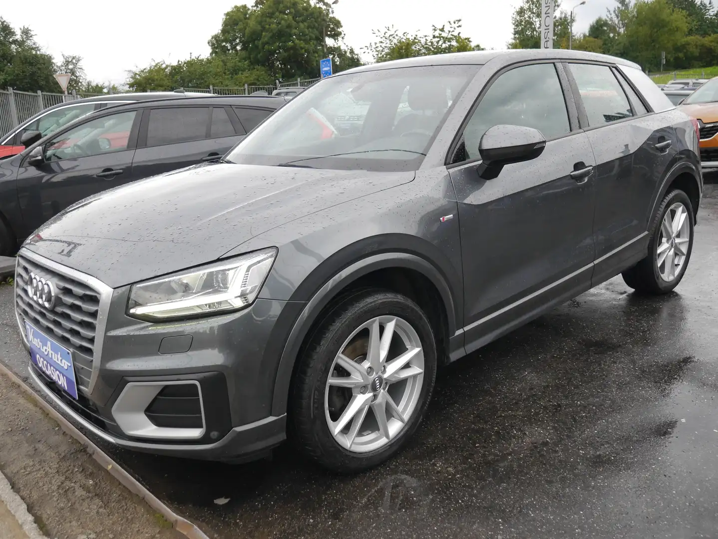 Audi Q2 Q2 1.6 TDi S line*TOIT OUV PANO*GPS*CUIR*TVAC* Grey - 2