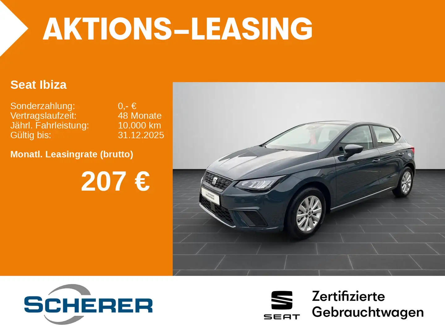 SEAT Ibiza 1,0 TSI Style LED/RFK/PDC/Sitzheizung vo./ Blau - 1