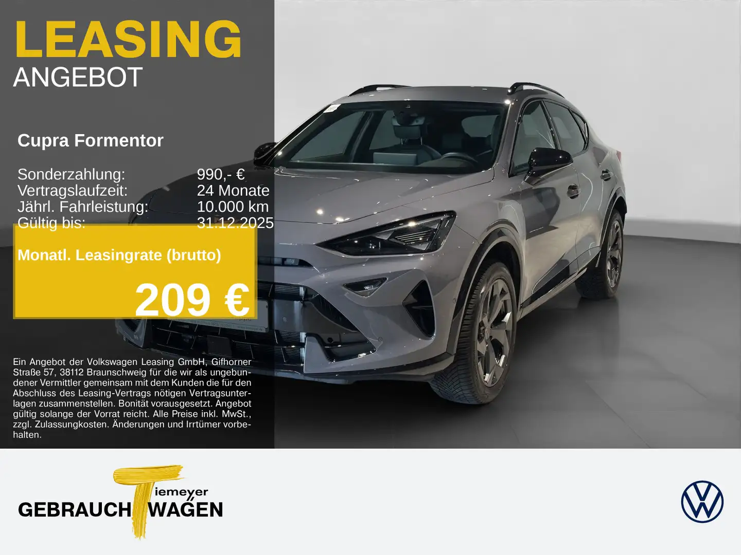 CUPRA Formentor 2.0 TDI DSG SIDE-ASSIST SUPERSPORT 360 Grau - 1