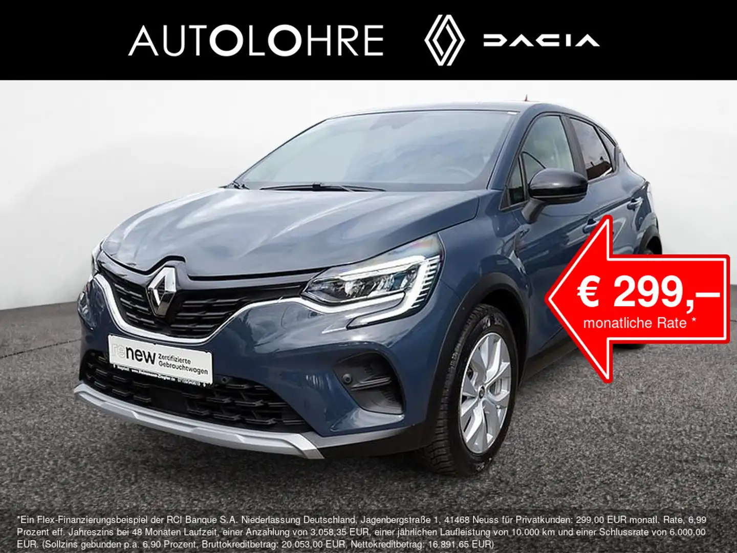 Renault Captur Business Edition E-Tech Plug-In 160 Blau - 1