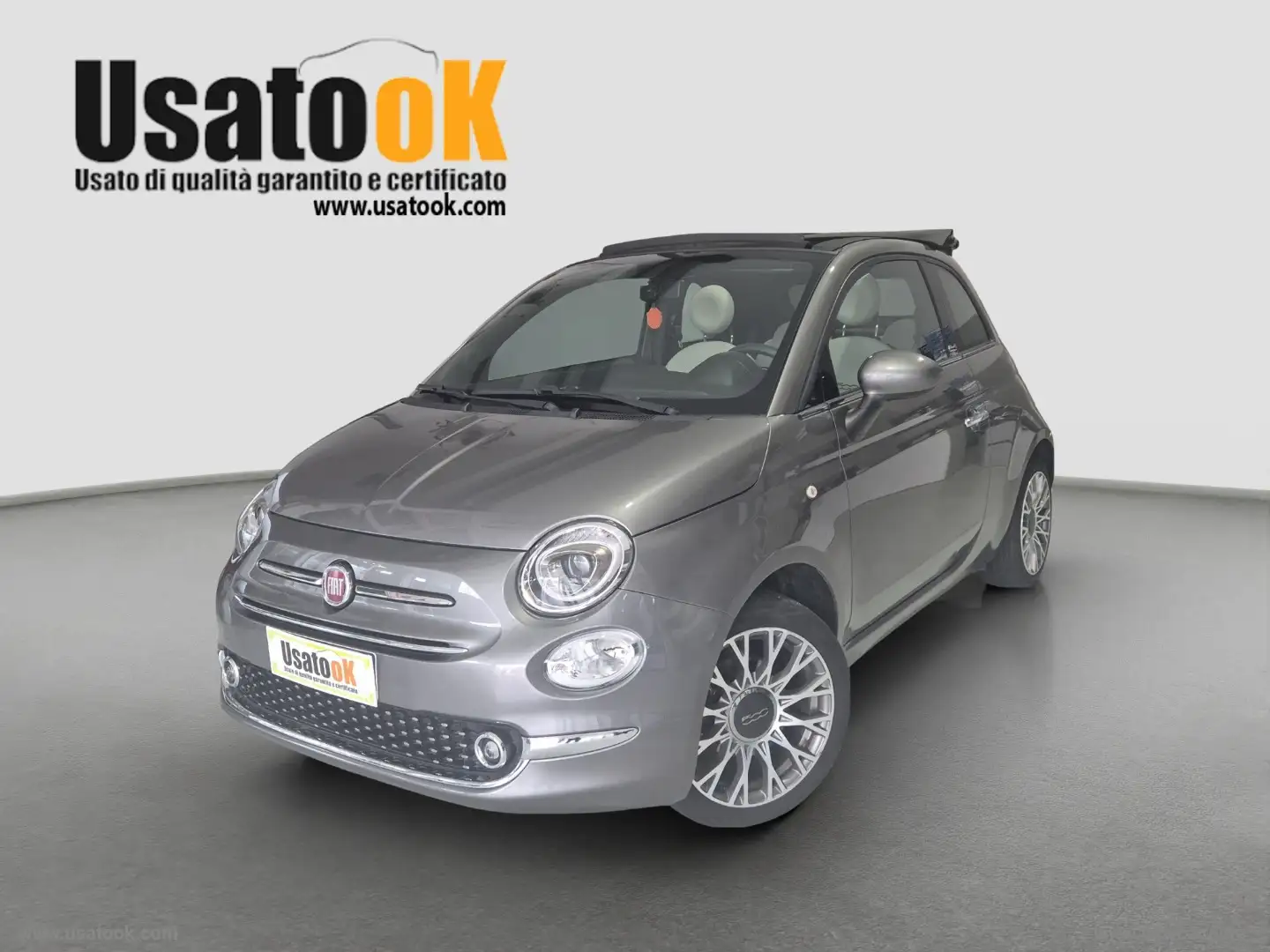 Fiat 500 C 1.2 DOLCEVITA CABRIO - ADATTA ANCHE A NEOPATENTA Grau - 1
