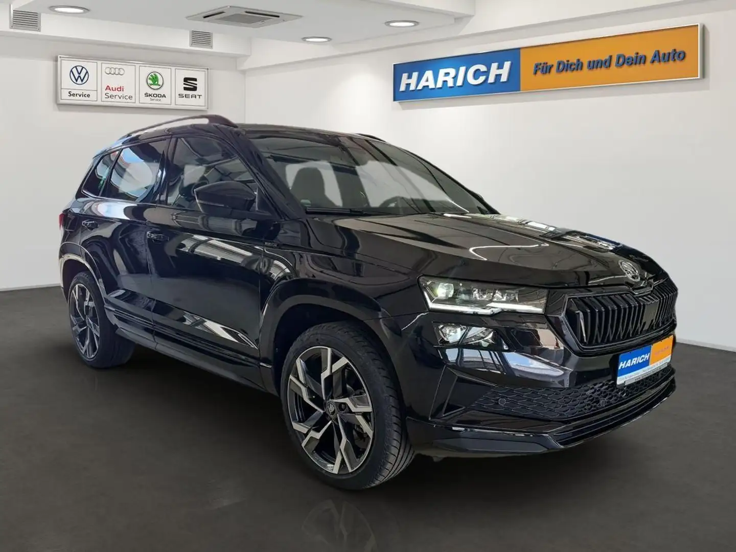 Skoda Karoq Sportline 2.0 TSI DSG 4x4 ACC AHK MATRIX P Schwarz - 2