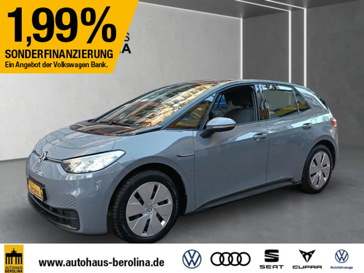 Volkswagen ID.3 Pro Life *ACC*WärmeP*NAV*PDC*LED*SHZ* Grau - 2