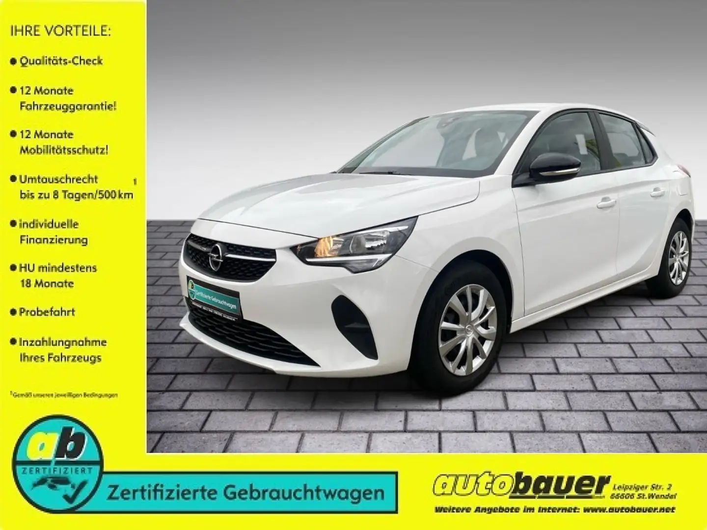 Opel Corsa Edition Weiß - 1