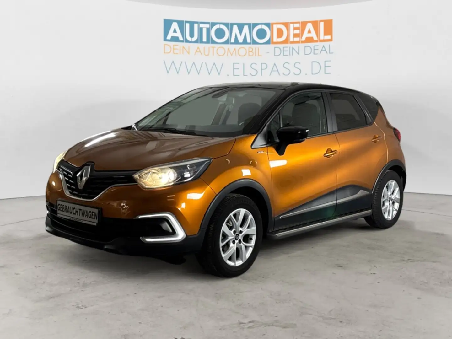 Renault Captur Limited NAV SITZ.HZG KEYLESS TEMPOMAT ALU PDC BLUE Orange - 2