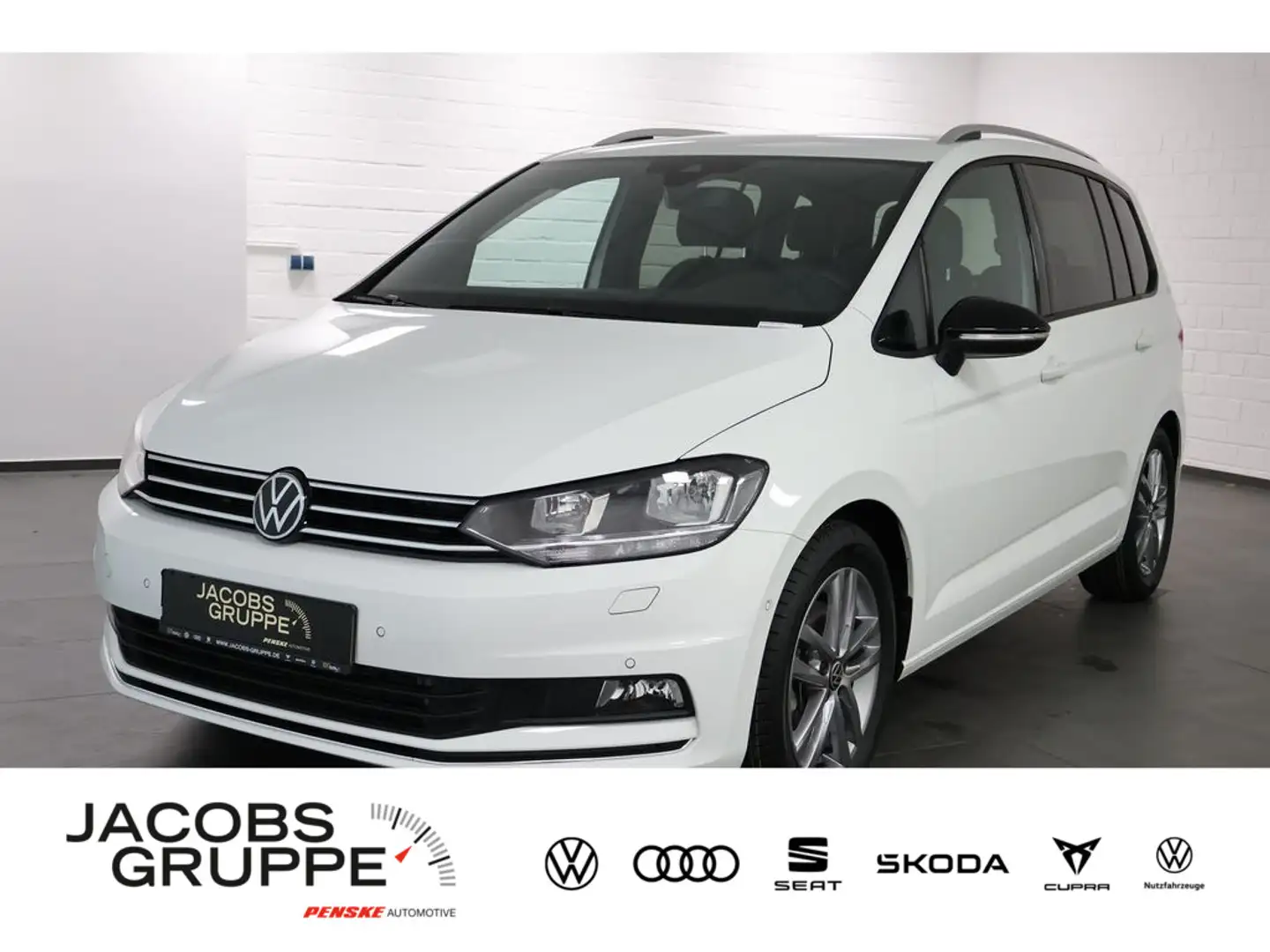 Volkswagen Touran 1.5 TSI Goal Navi,Matrix,AHK Bílá - 1