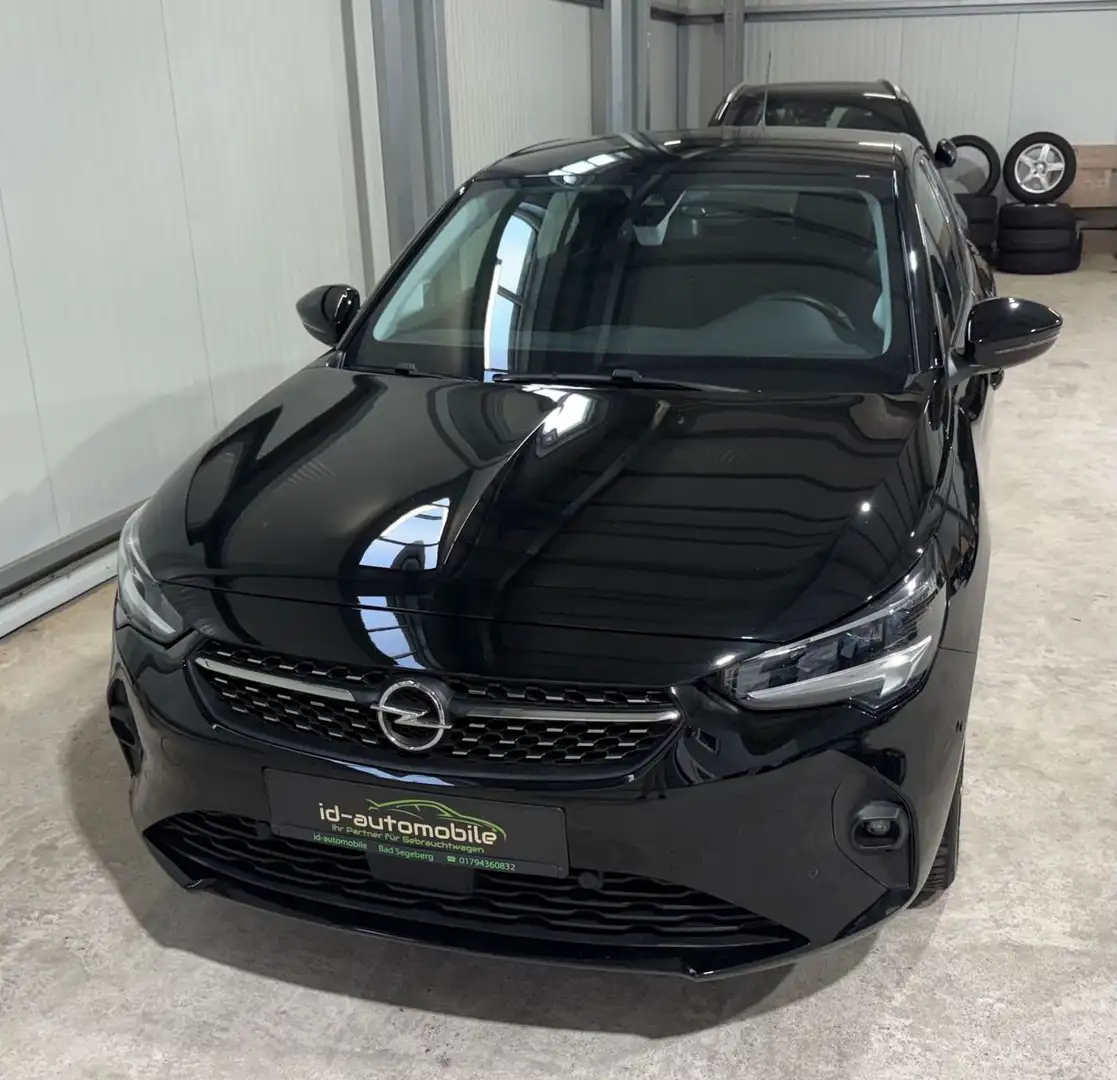 Opel Corsa F Elegance Aut, Kamera, LED, KeylessGo Schwarz - 1