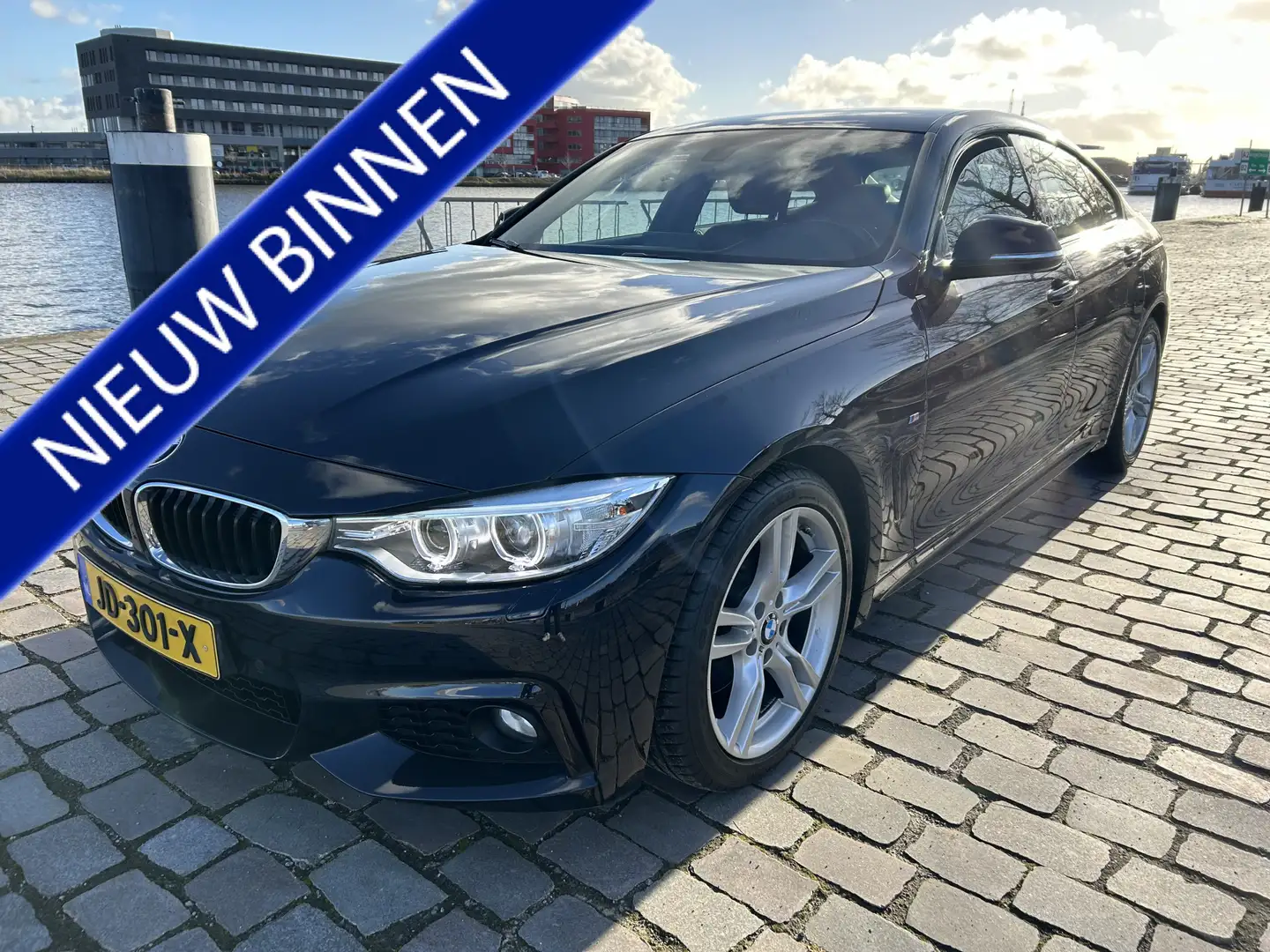 BMW 428 4-serie Gran Coupé 428i M Sport leer navi airco/ec Černá - 1