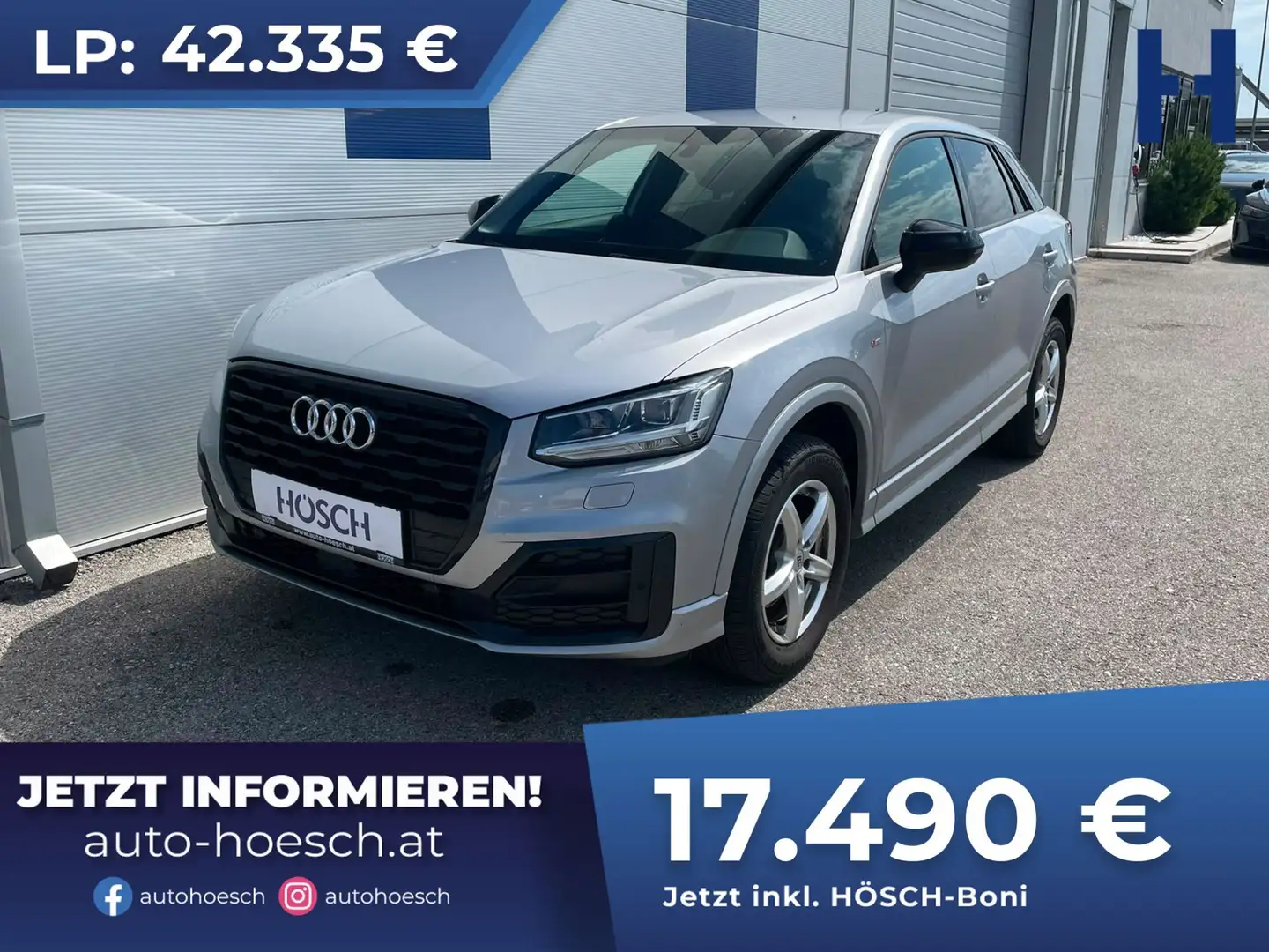 Audi Q2 30 TDI Intense 8-fach S-LINE BLACK MMI Silber - 1