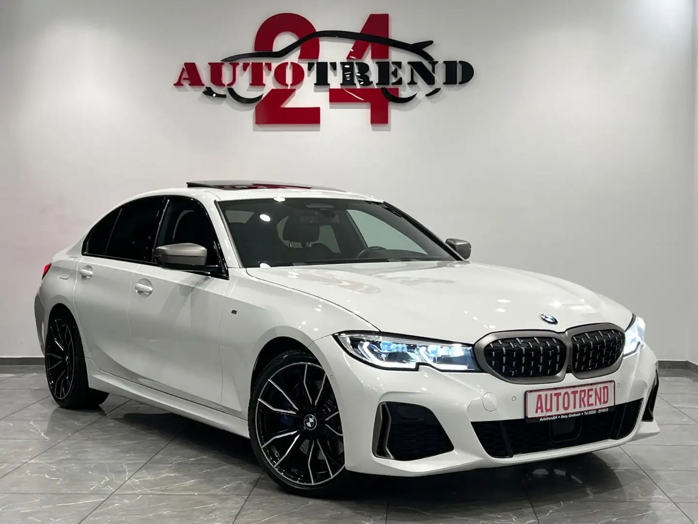 BMW 340 M340 i xDrive 64TKM DEUTSCHES FAHRZEUG LASER+HUD Weiß - 2